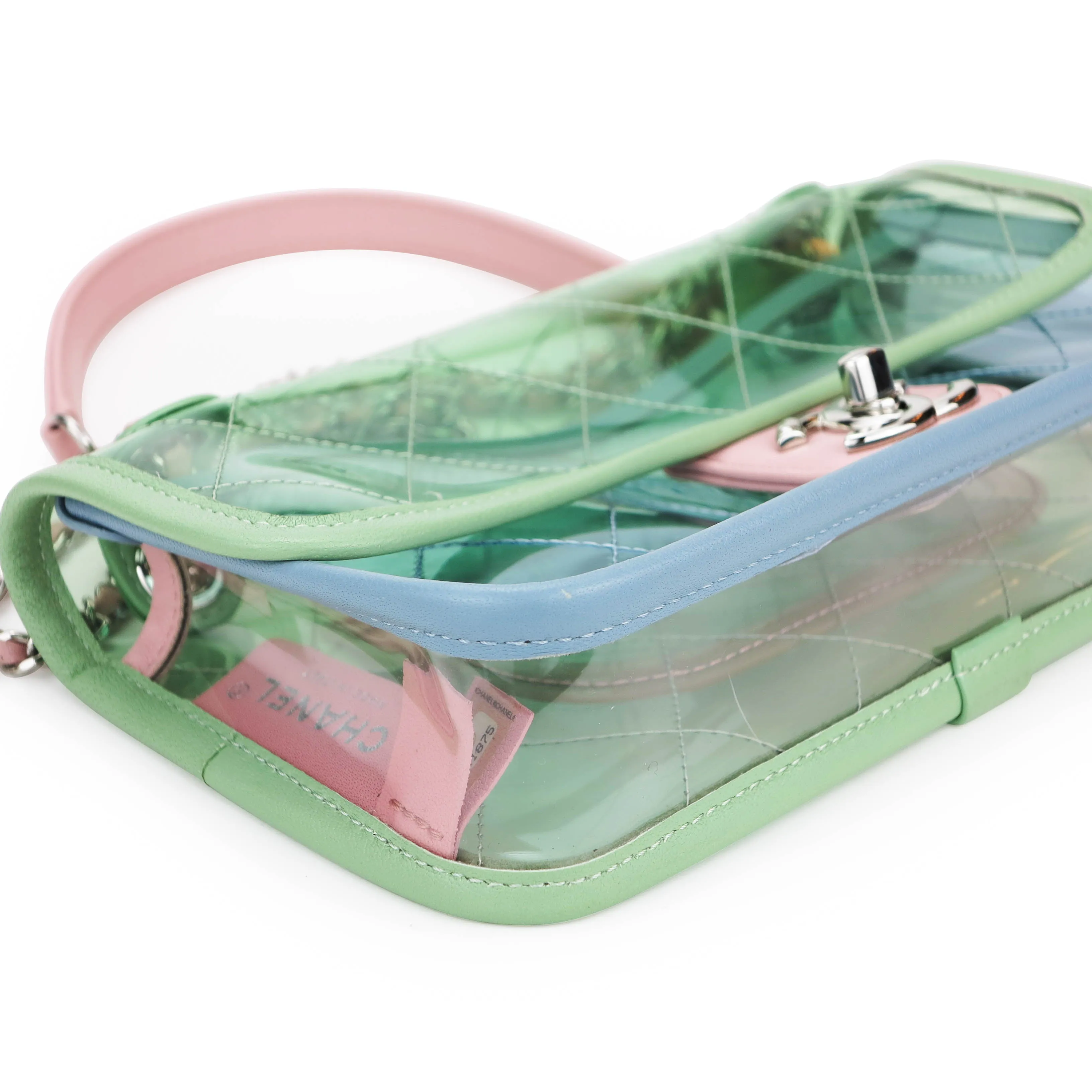 PVC Coco Splash Multicolor  Mini Flap Bag