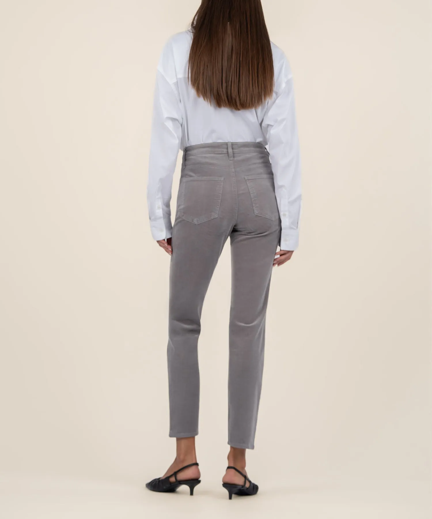 Rachael Corduroy Mom Jean, Long - FINAL SALE