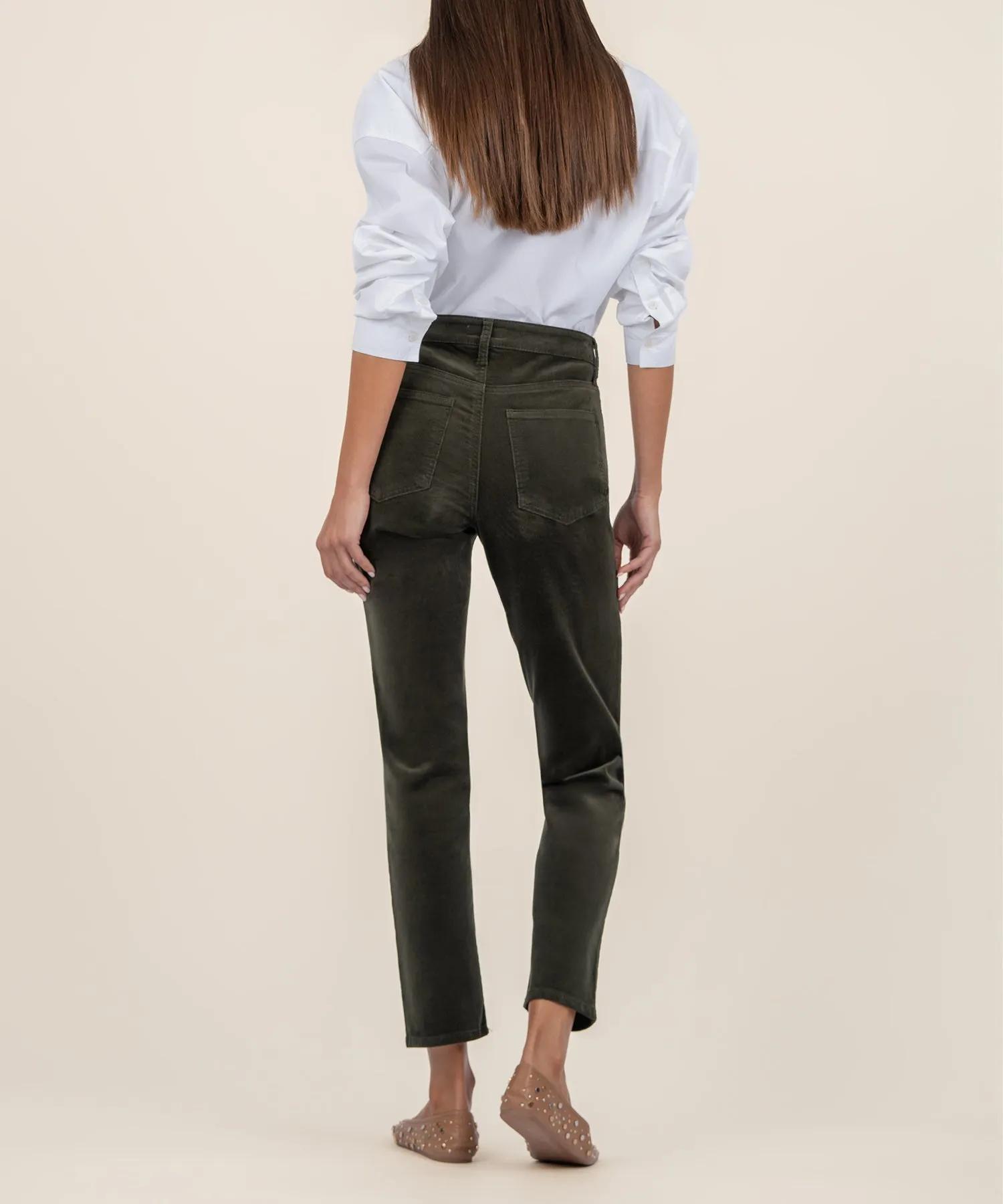 Rachael Corduroy Mom Jean, Long - FINAL SALE