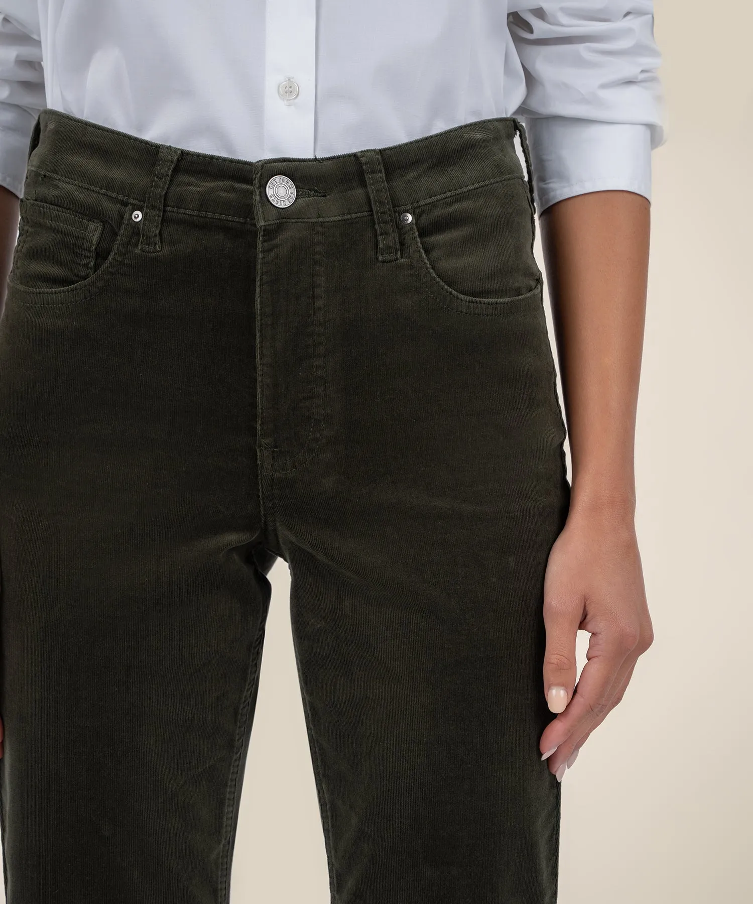 Rachael Corduroy Mom Jean, Long - FINAL SALE