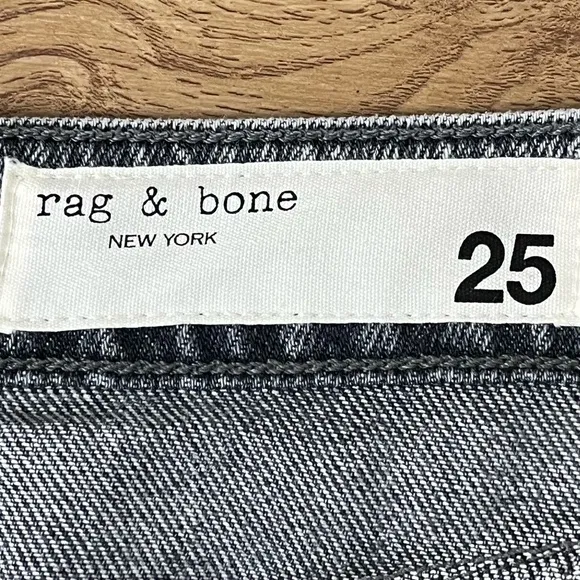 Rag &amp; Bone Marlowe High RiseDenim Button Closure Midi Skirt Gray Skirt Size 25