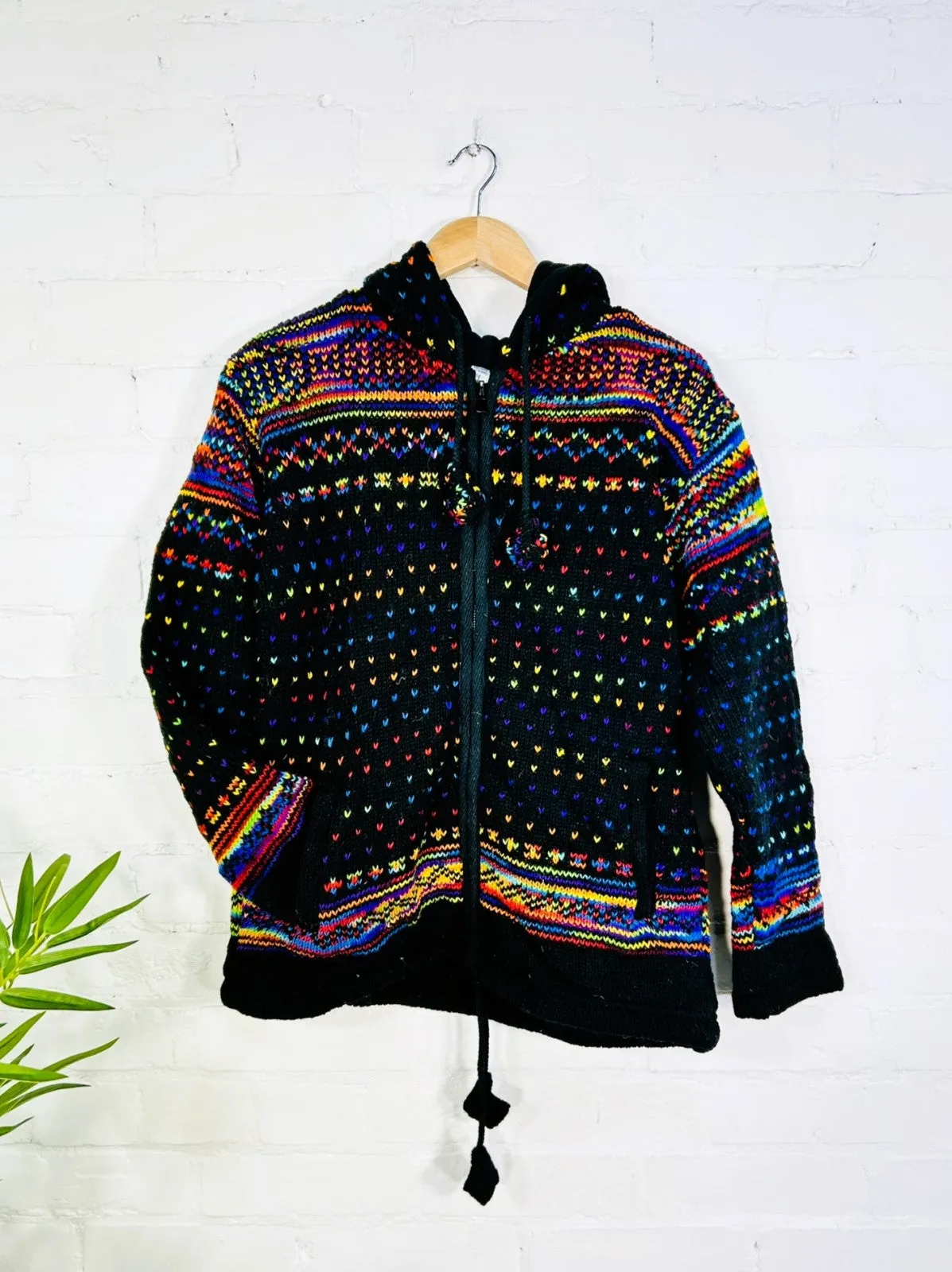Rainbow Speckle Knitted Jacket