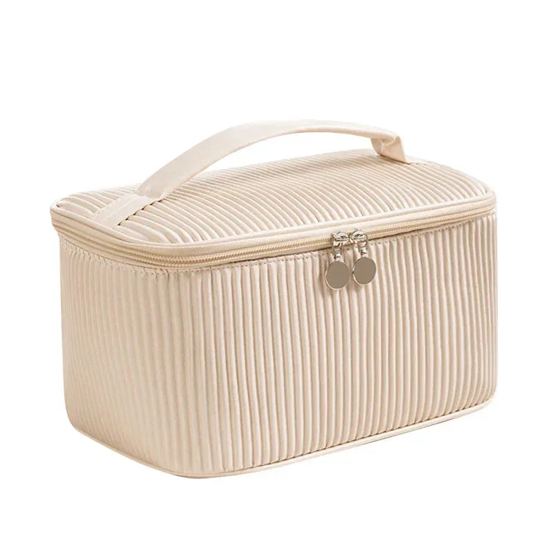 Raquel | Zipper Toast Travel Makeup Cosmetic Toiletry Set Bag