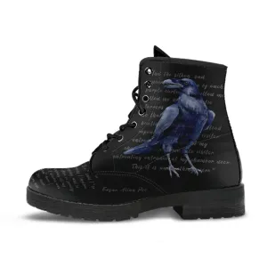 Raven Nevermore Lace-up Ankle Boots