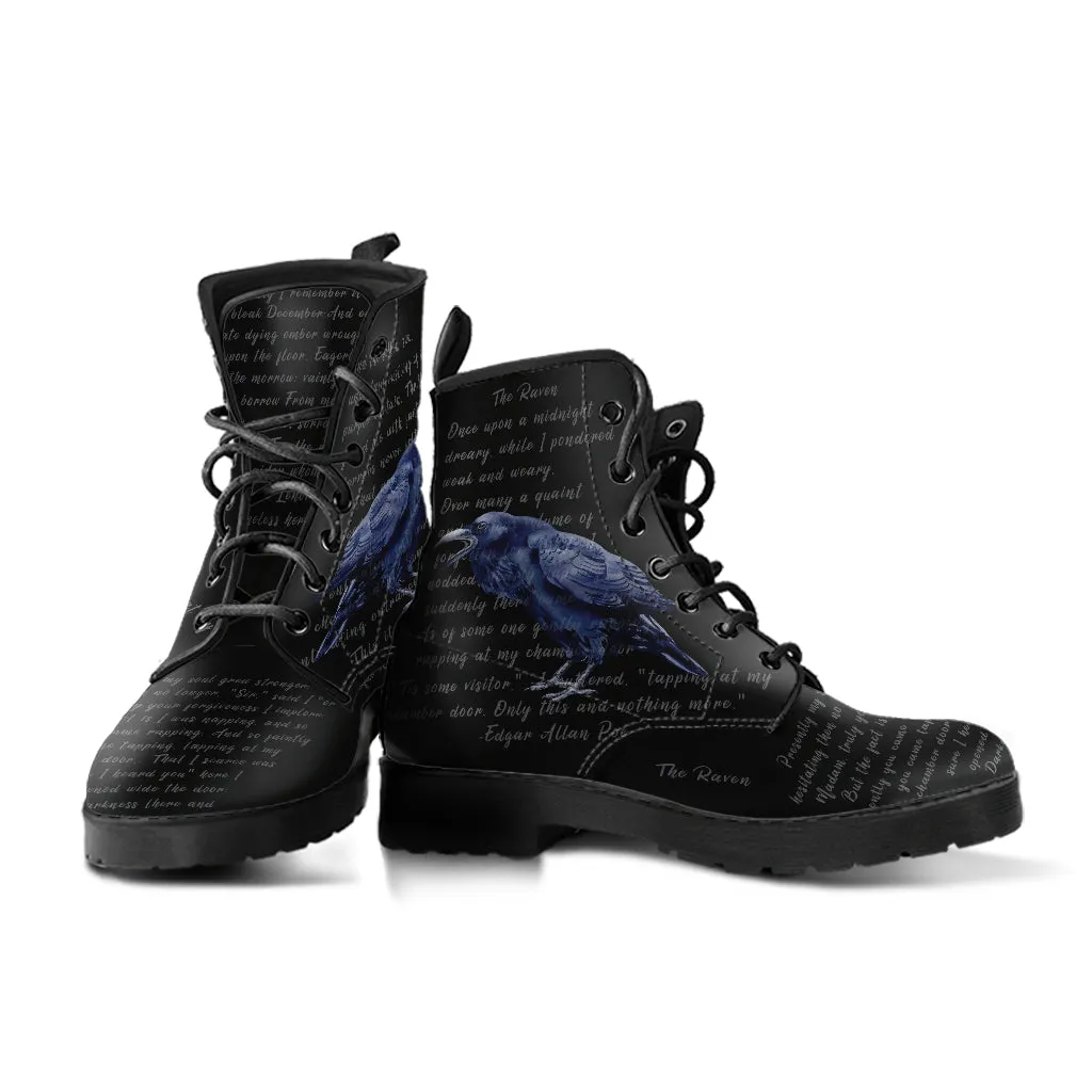 Raven Nevermore Lace-up Ankle Boots