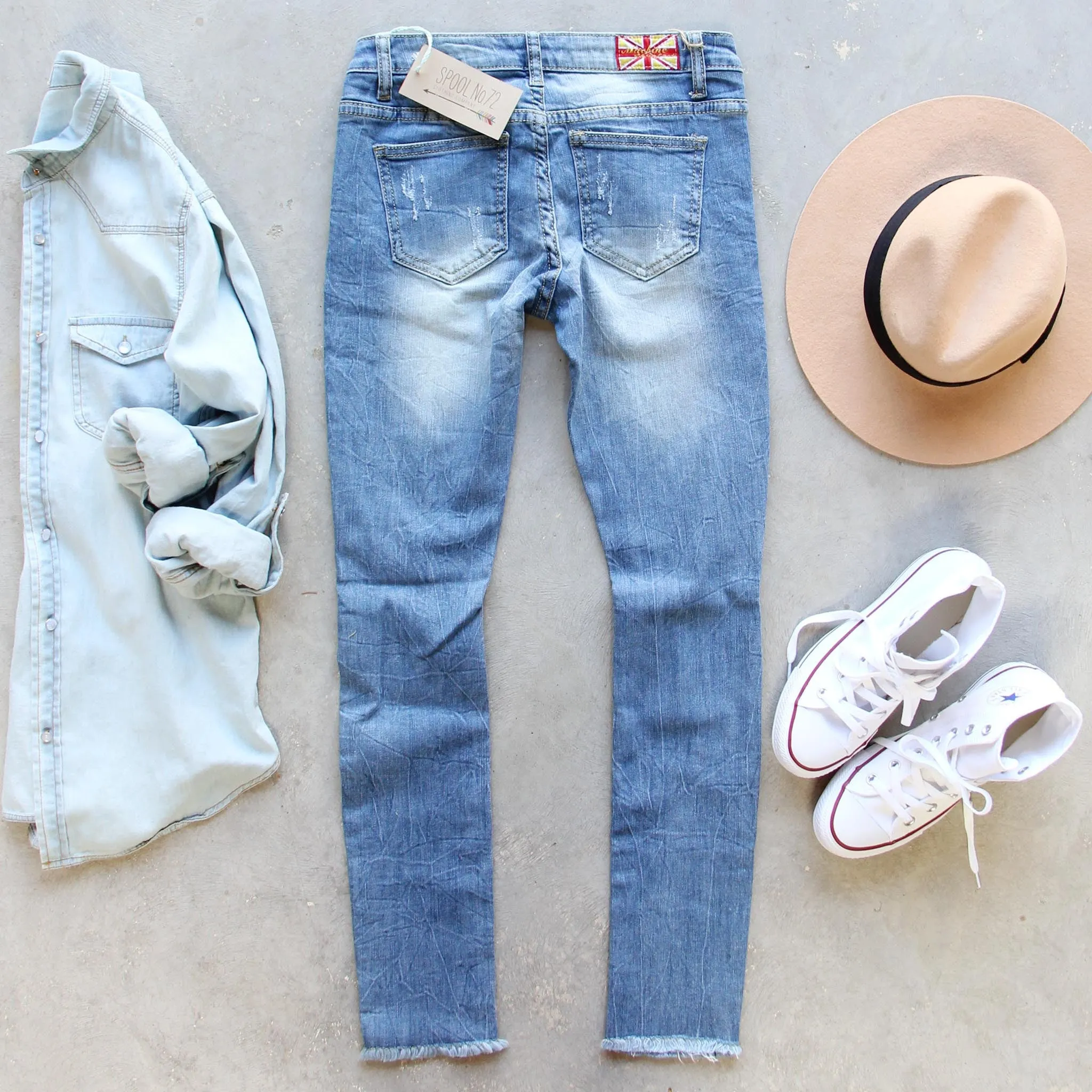 Raw Hem Skinnies