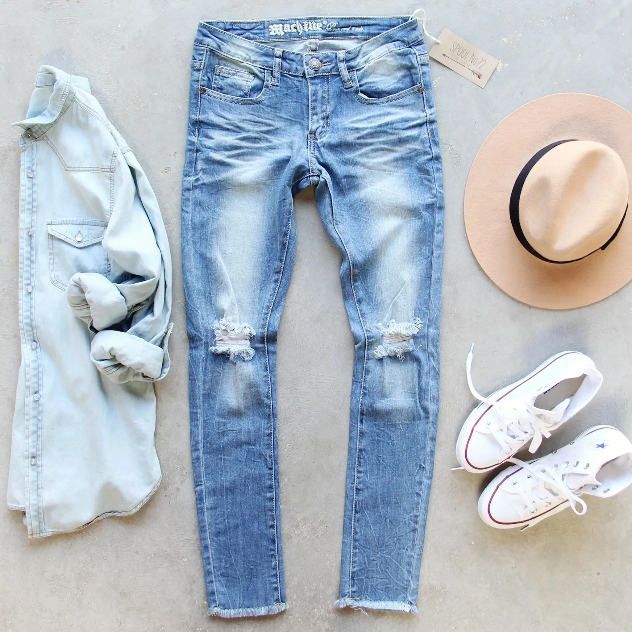 Raw Hem Skinnies