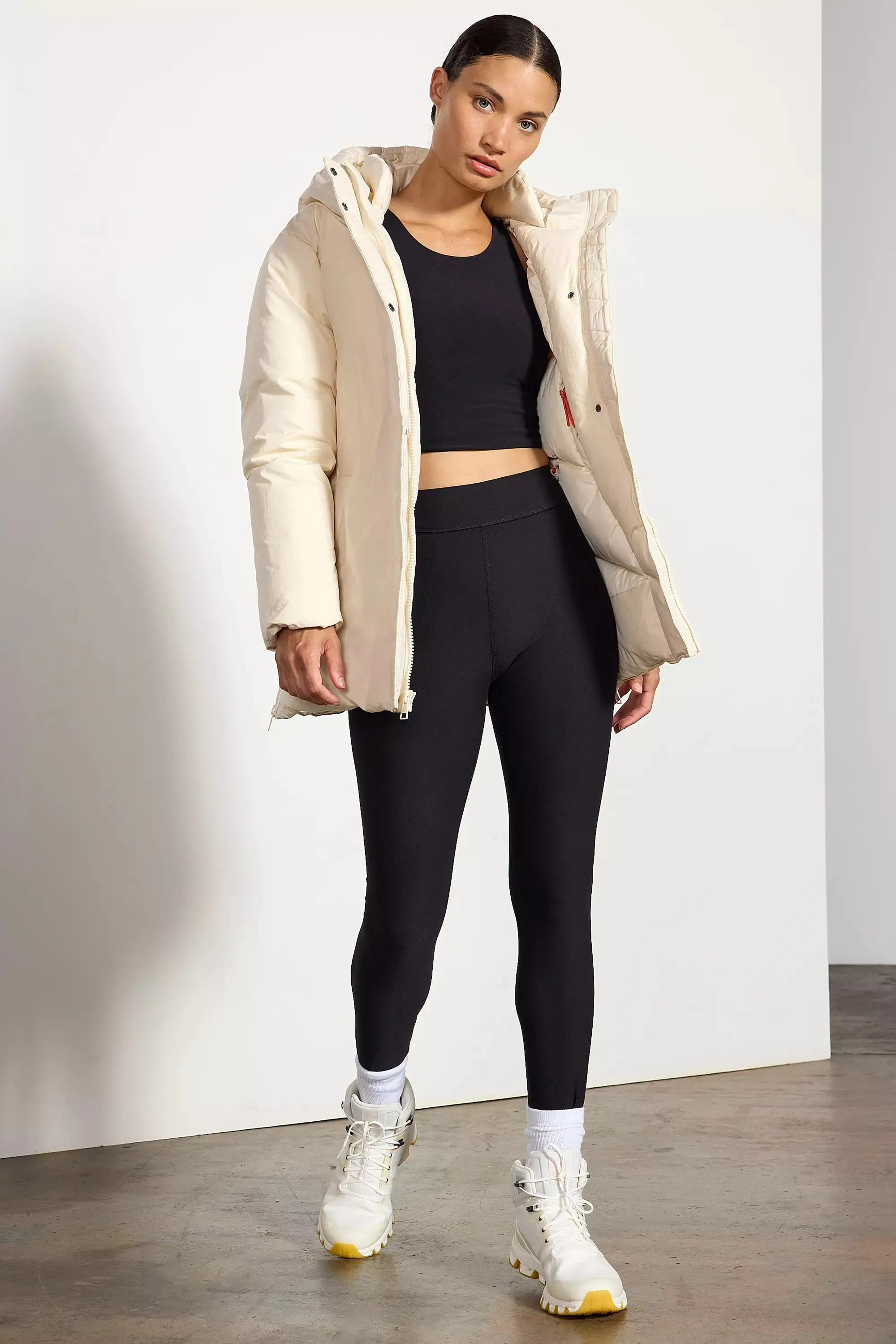 RDS Down Hip-Length Puffer - Winter White