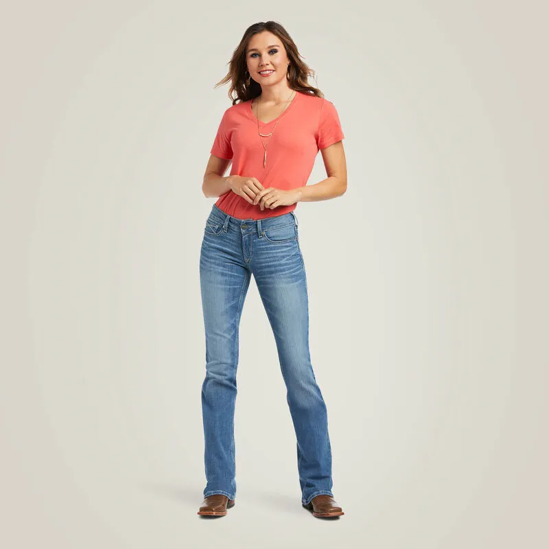 R.E.A.L. Woman's Mid Rise Allessandra Boot Cut Jean | 10040796