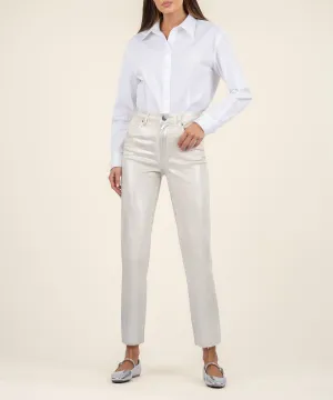 Reese Coated High Rise Ankle Straight Leg - FINAL SALE