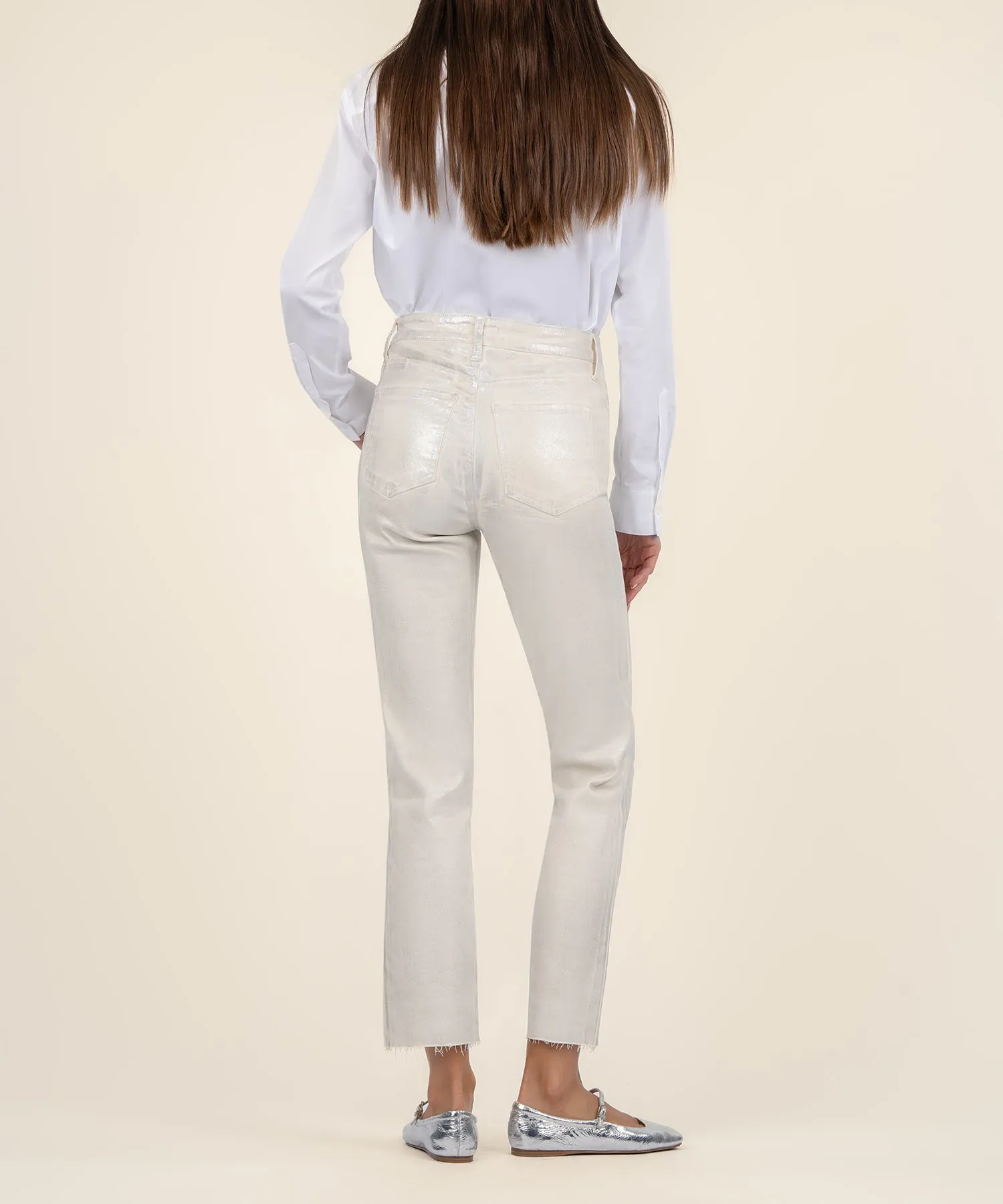 Reese Coated High Rise Ankle Straight Leg - FINAL SALE