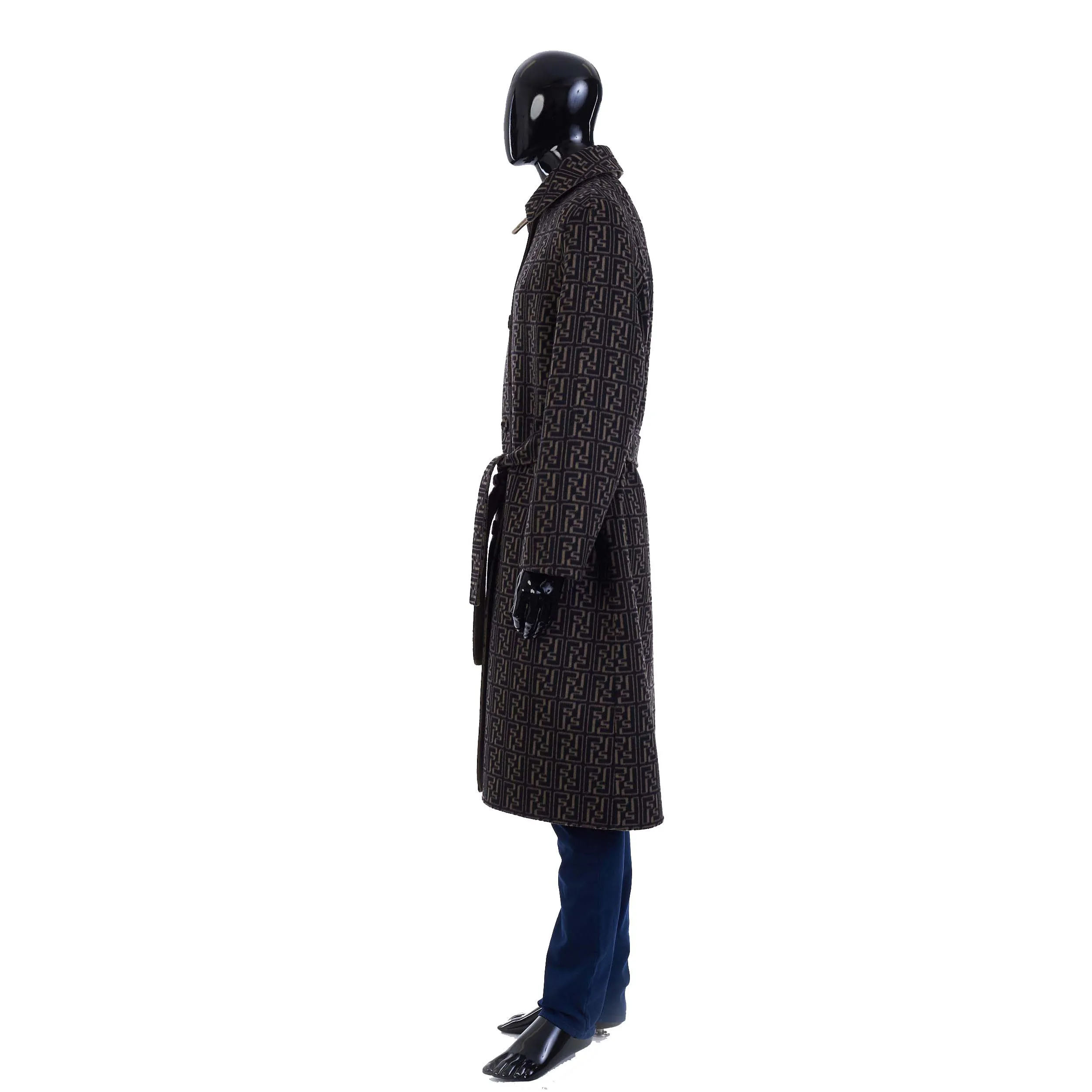 Reversible Beige Wool Trench Coat