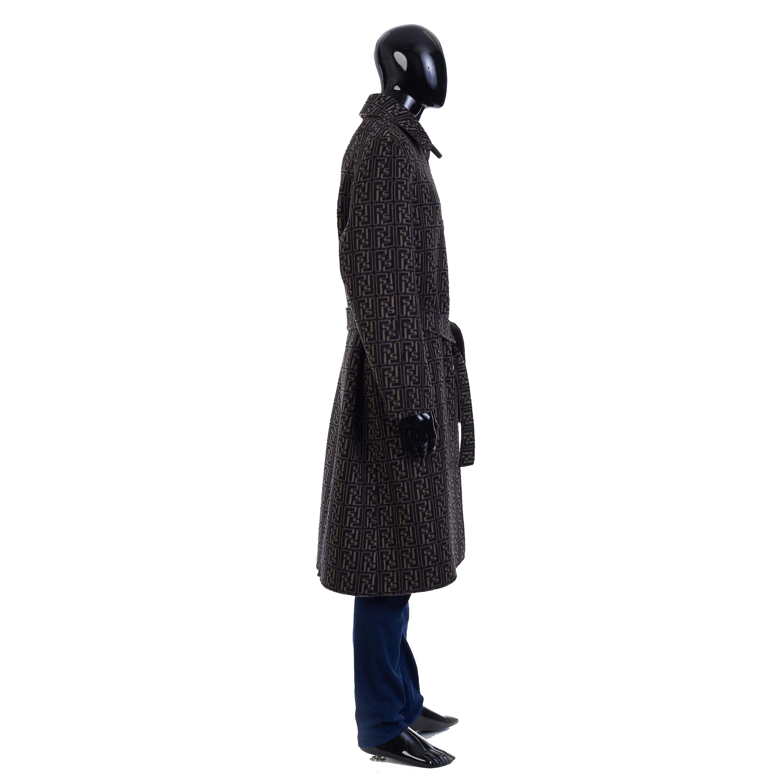 Reversible Beige Wool Trench Coat