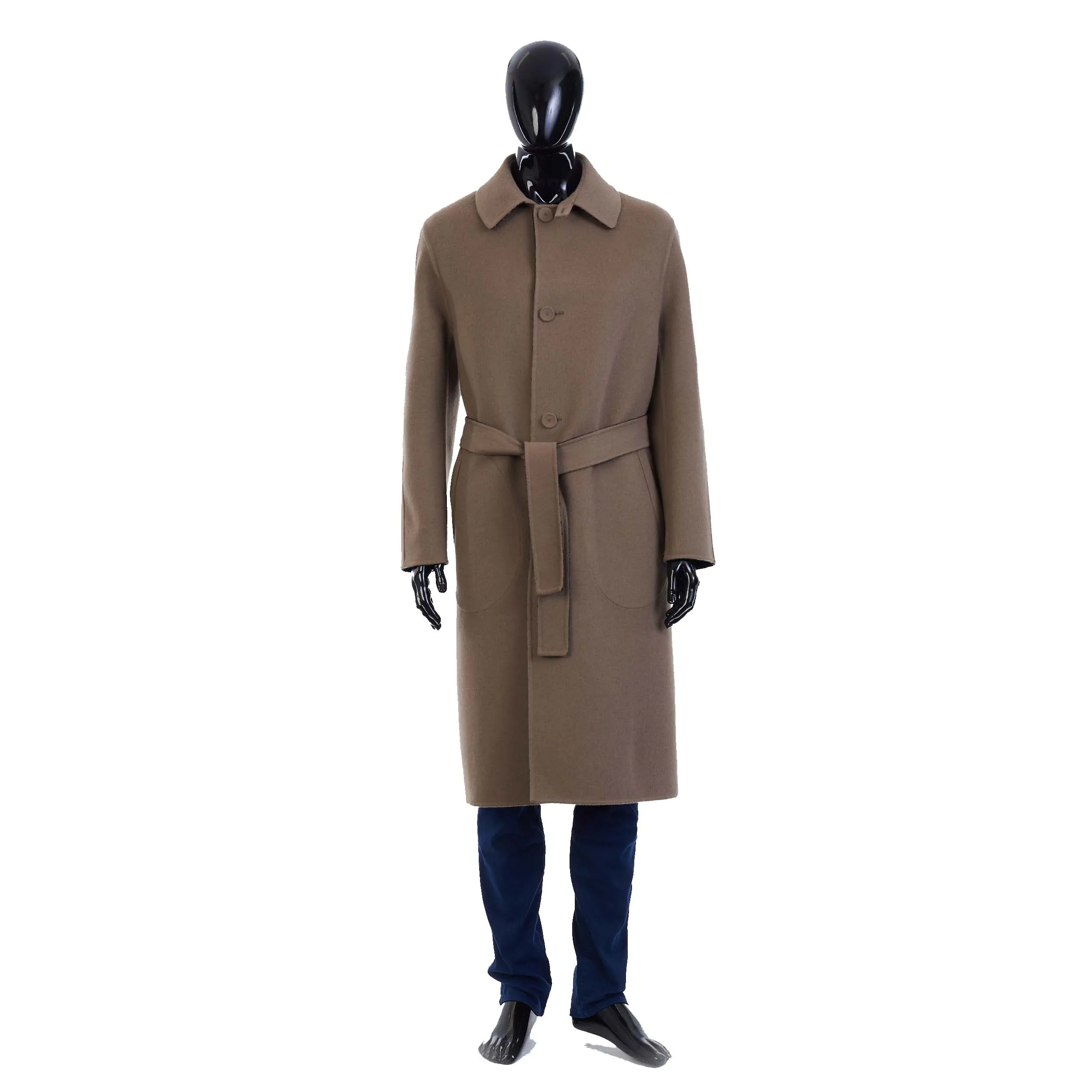 Reversible Beige Wool Trench Coat