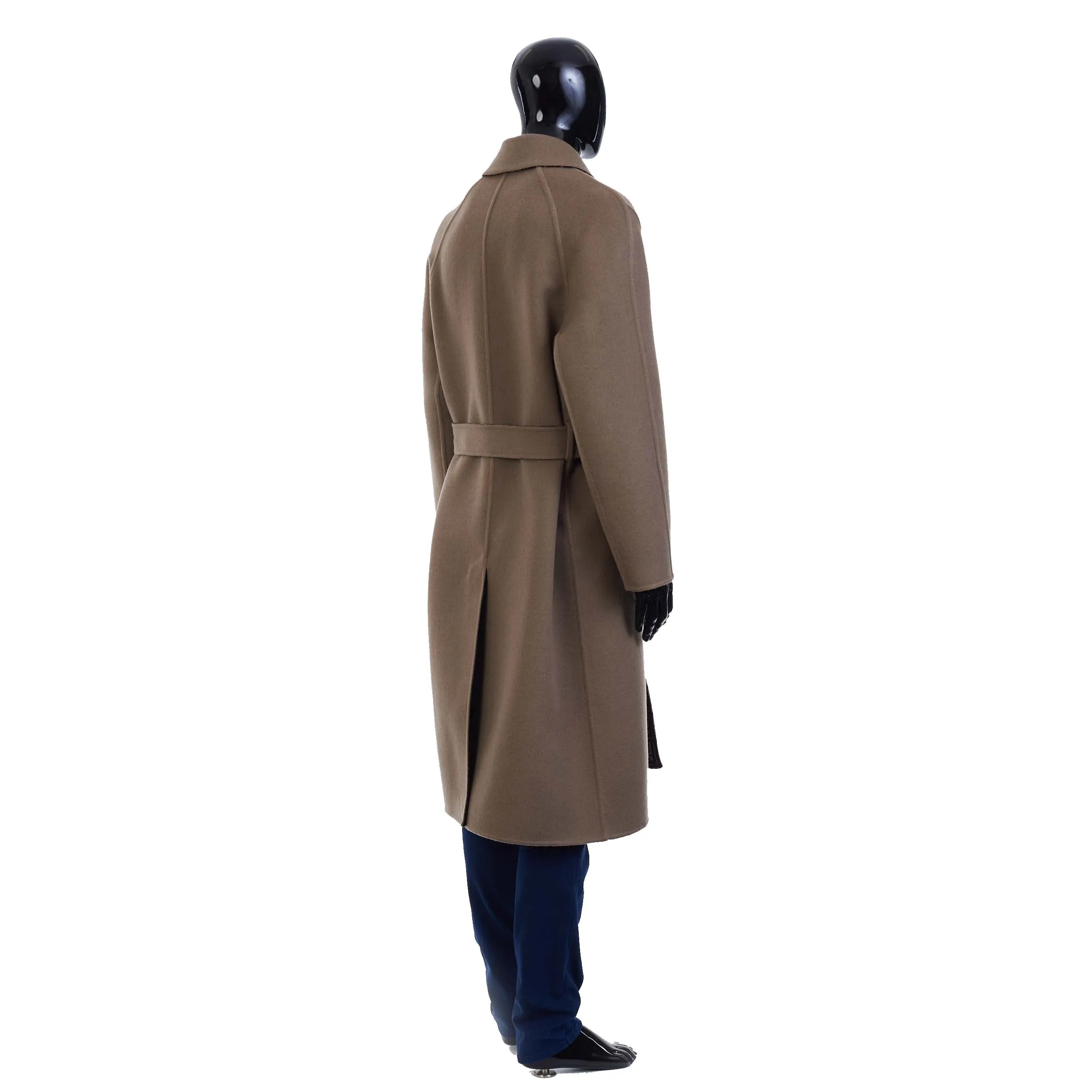 Reversible Beige Wool Trench Coat