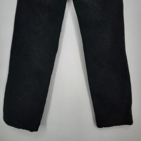 REVICE Ex-Boyfriend Ripped High Waisted Straight Leg Jean Black SZ 24 NWT