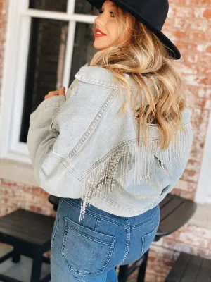 Rhinestone Cowgirl Denim Jacket