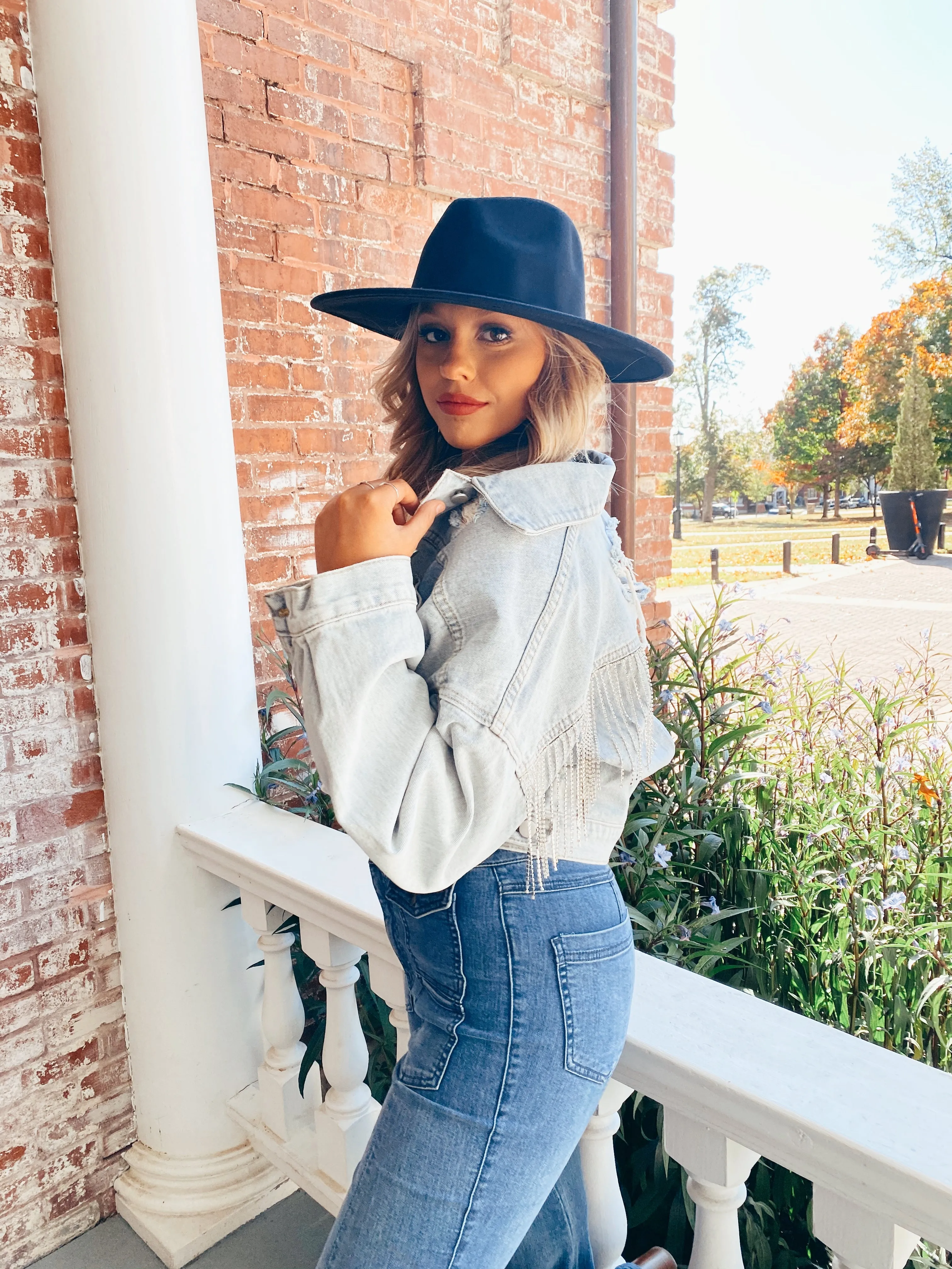 Rhinestone Cowgirl Denim Jacket