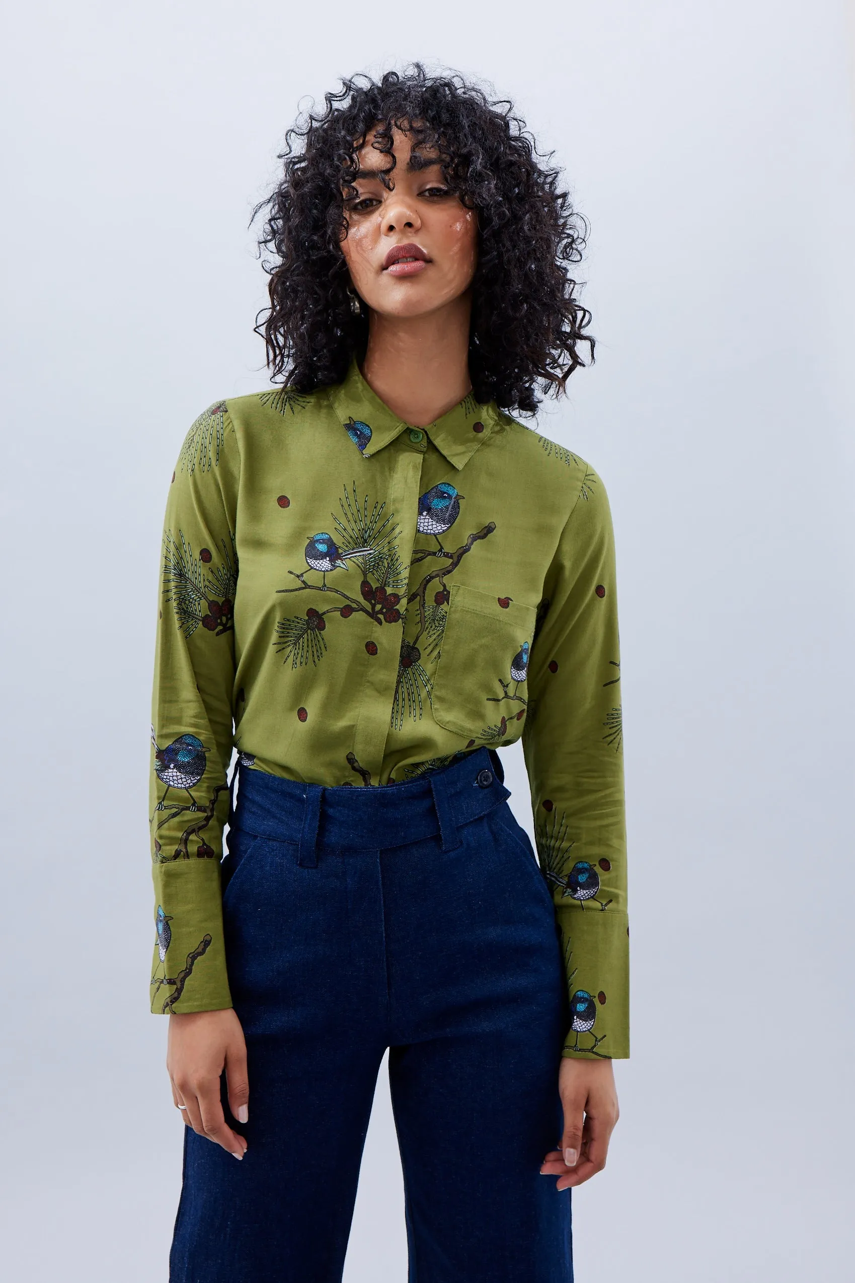 Rib Cage Manhattan Pant, Blue Denim