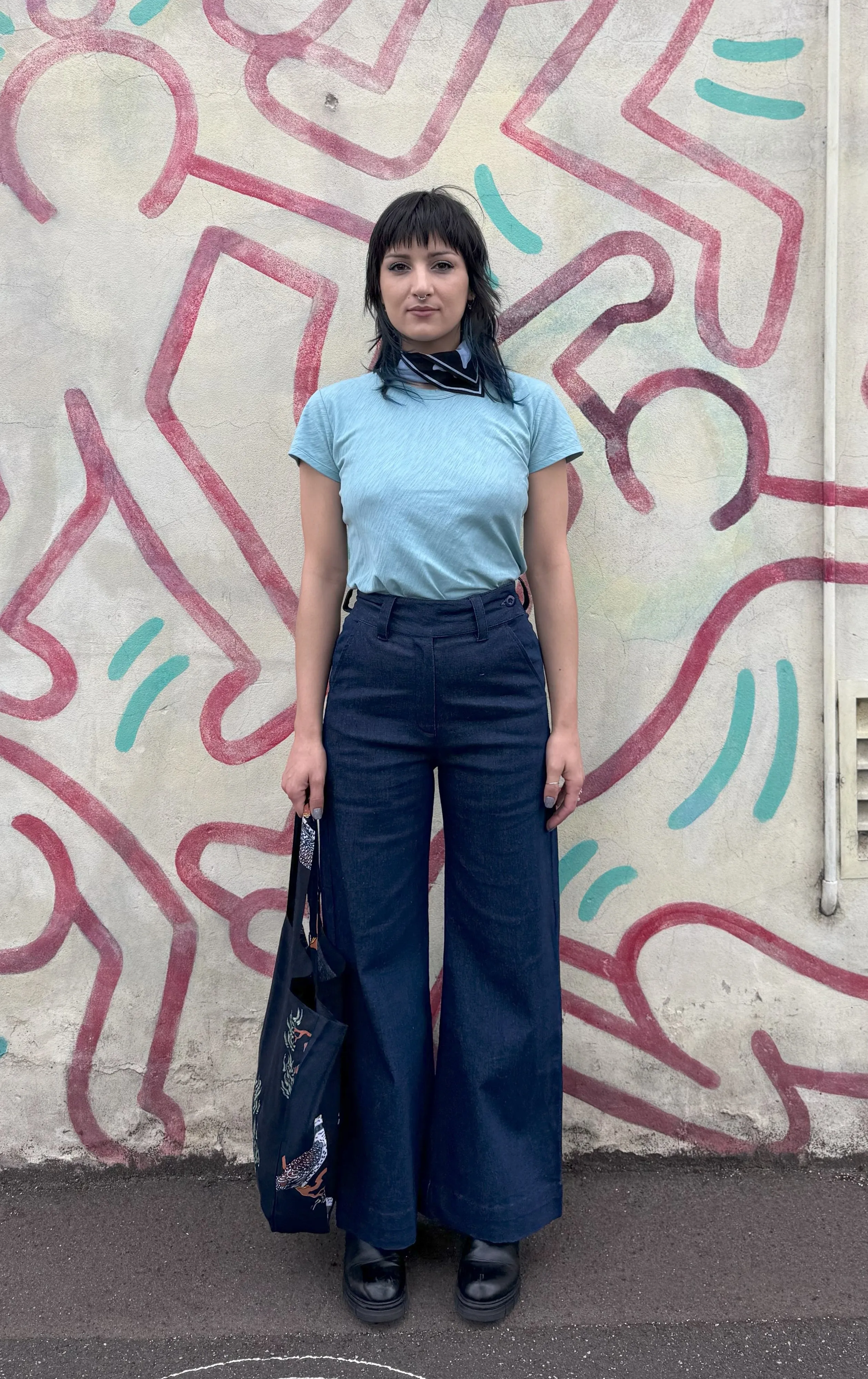 Rib Cage Manhattan Pant, Blue Denim