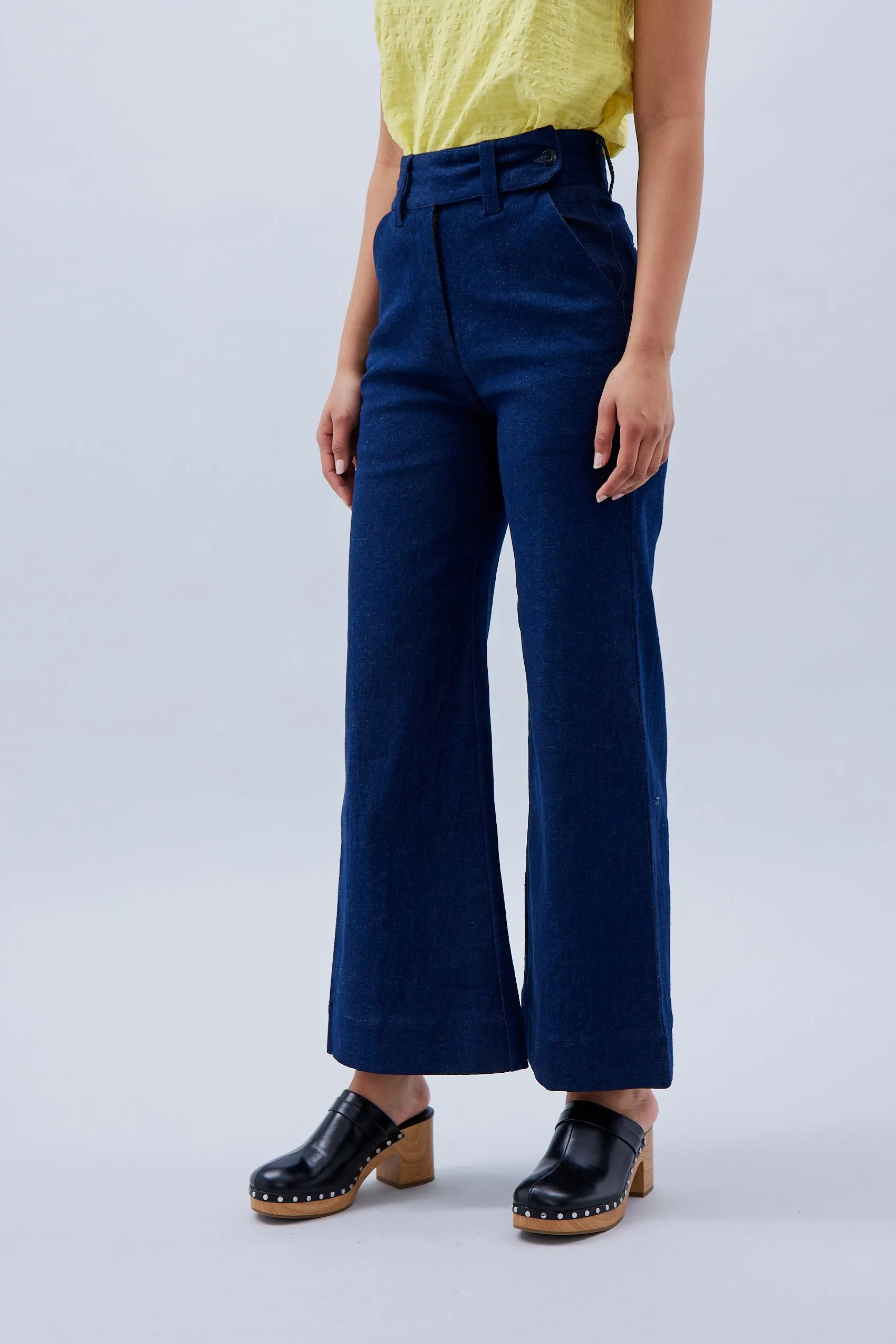 Rib Cage Manhattan Pant, Blue Denim