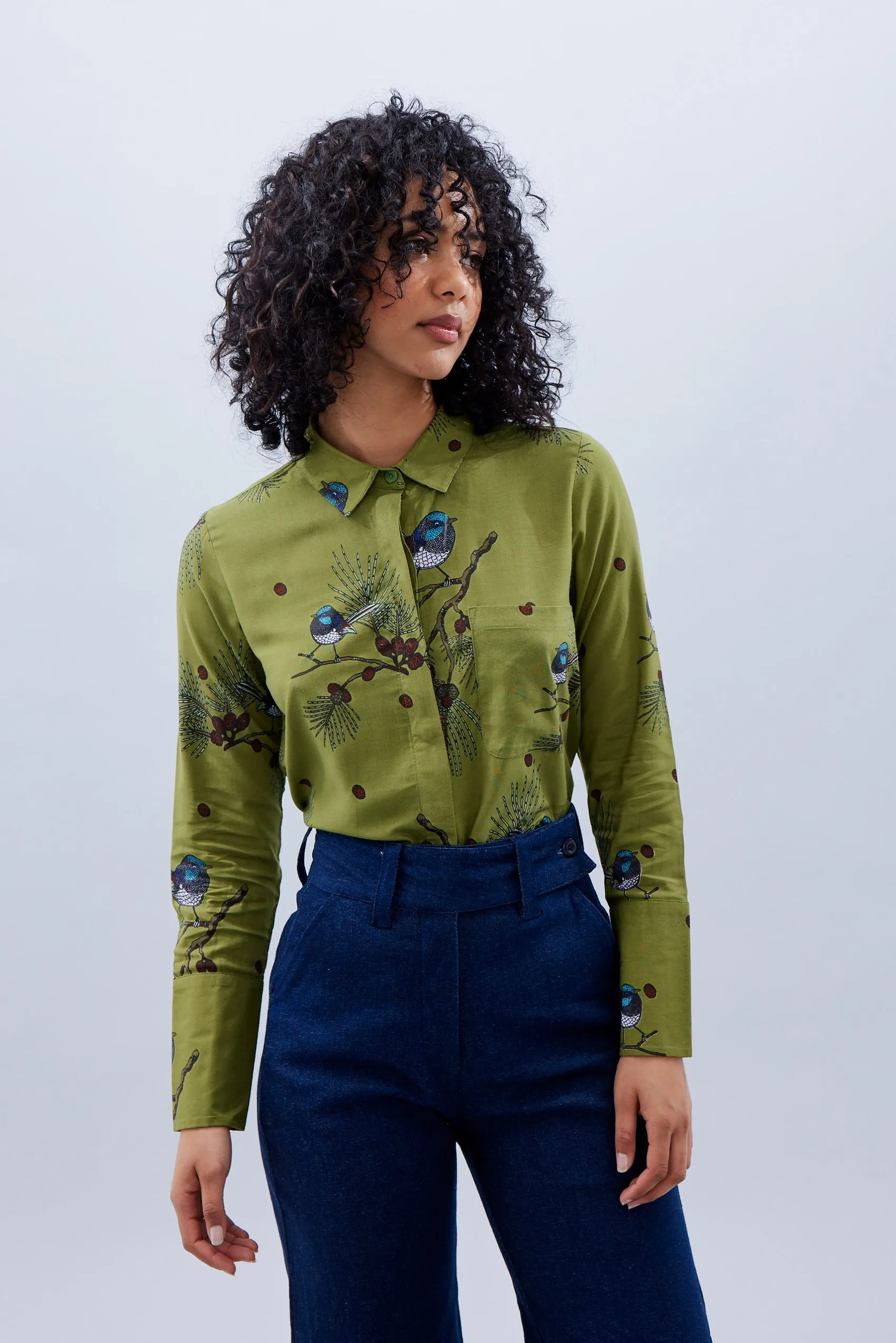 Rib Cage Manhattan Pant, Blue Denim