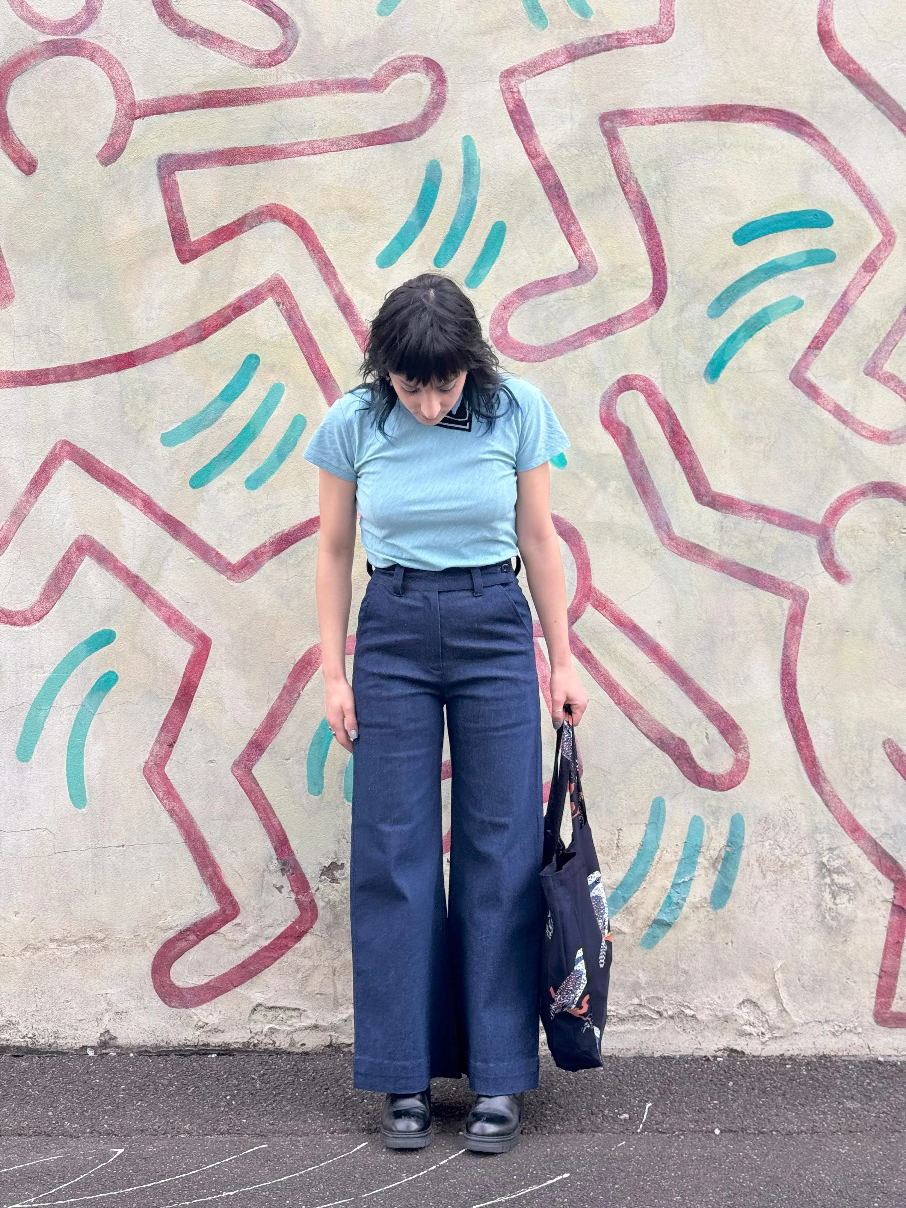 Rib Cage Manhattan Pant, Blue Denim