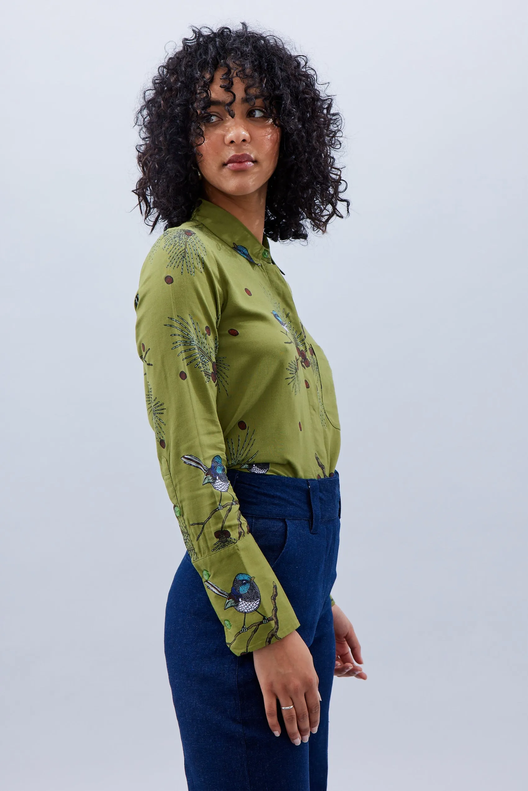 Rib Cage Manhattan Pant, Blue Denim