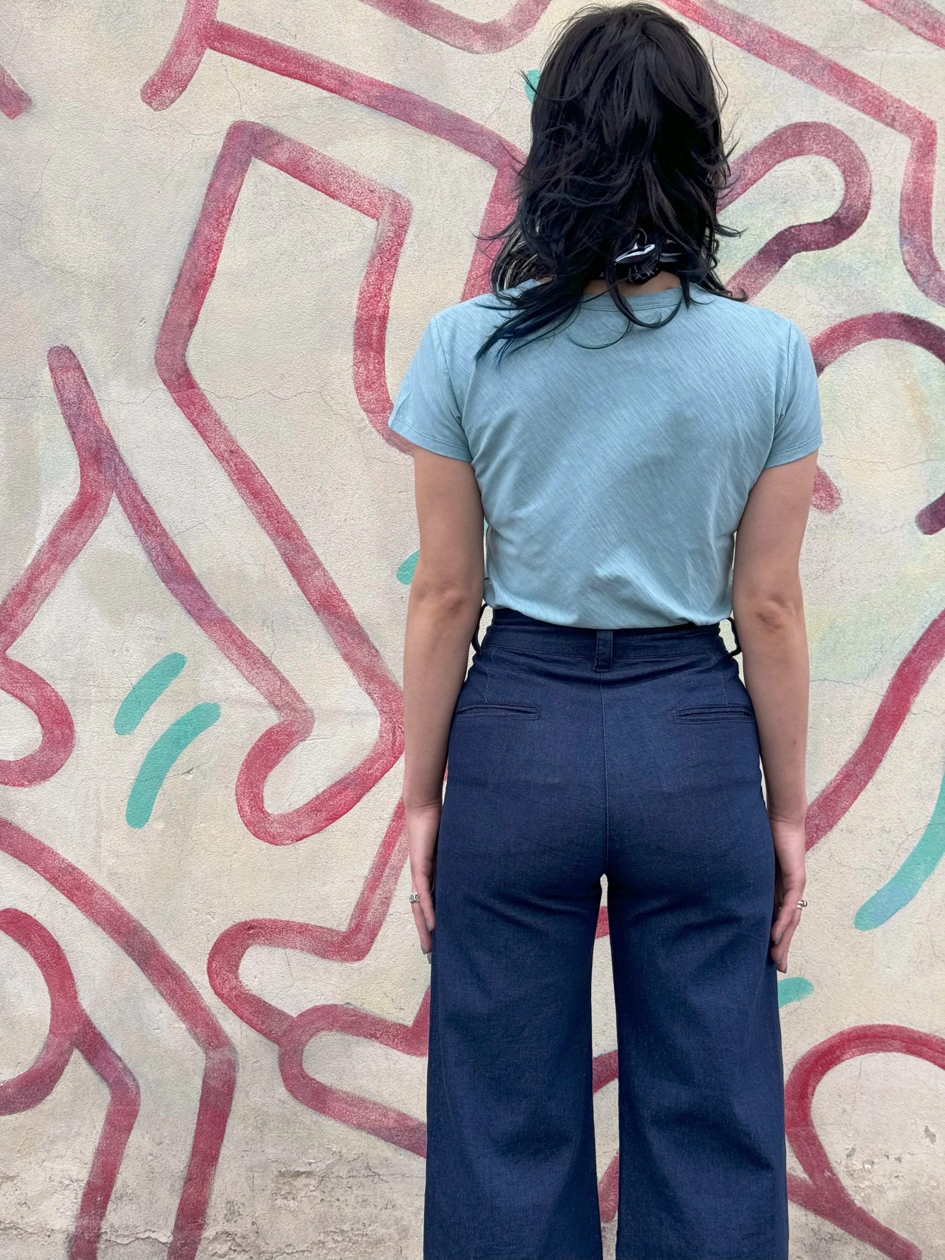 Rib Cage Manhattan Pant, Blue Denim
