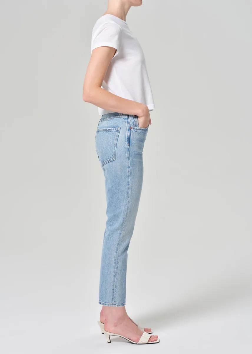 Riley High Rise Straight Crop