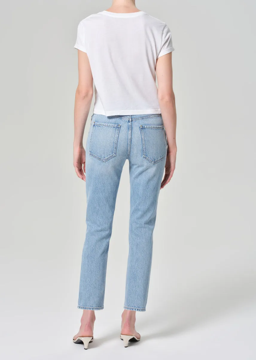 Riley High Rise Straight Crop