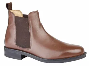Roamers M278B Mens Leather Chelsea Boots
