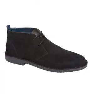 Roamers M965AS Mens Desert Boots Black