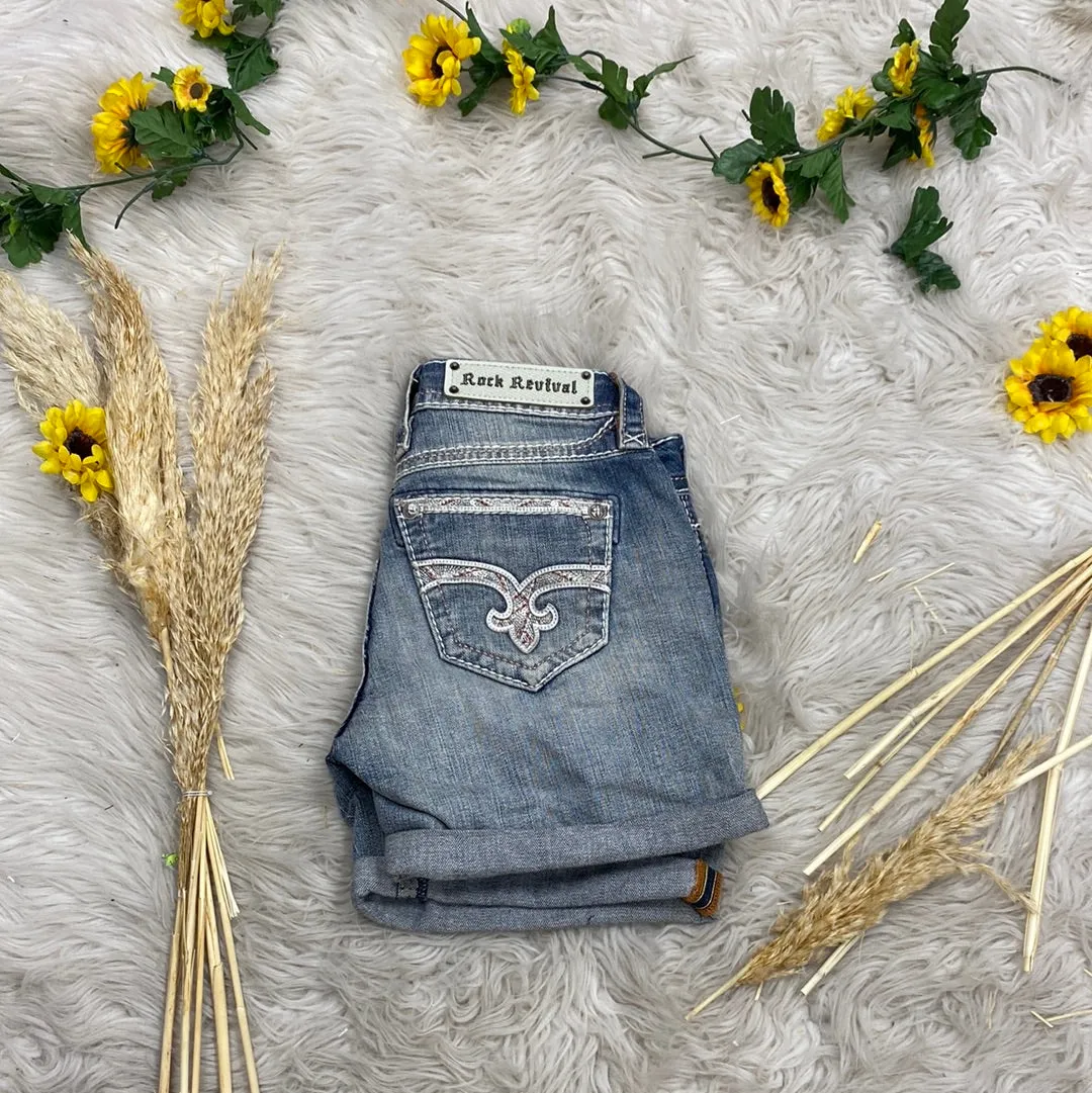 Rock revival Katell short easy shorts size 24