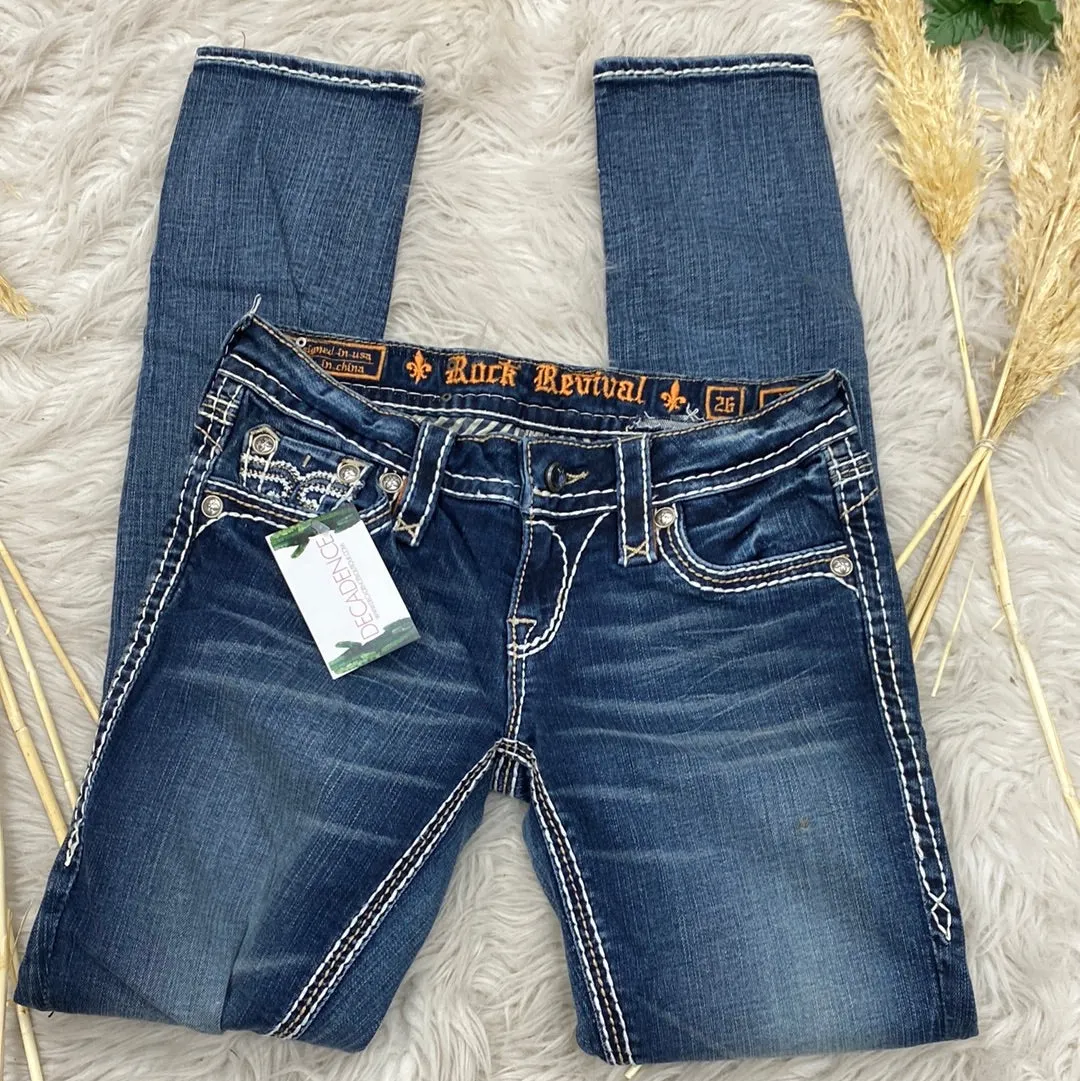 Rock revival Polly skinny size 26