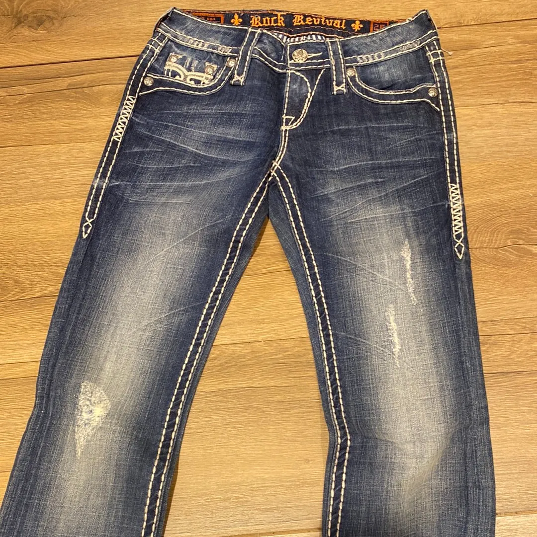 Rock revival Zoey straight size 26