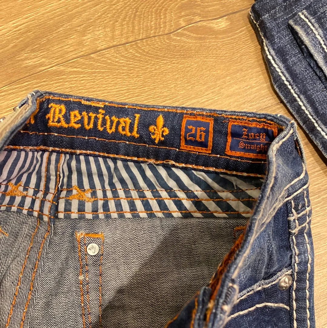 Rock revival Zoey straight size 26