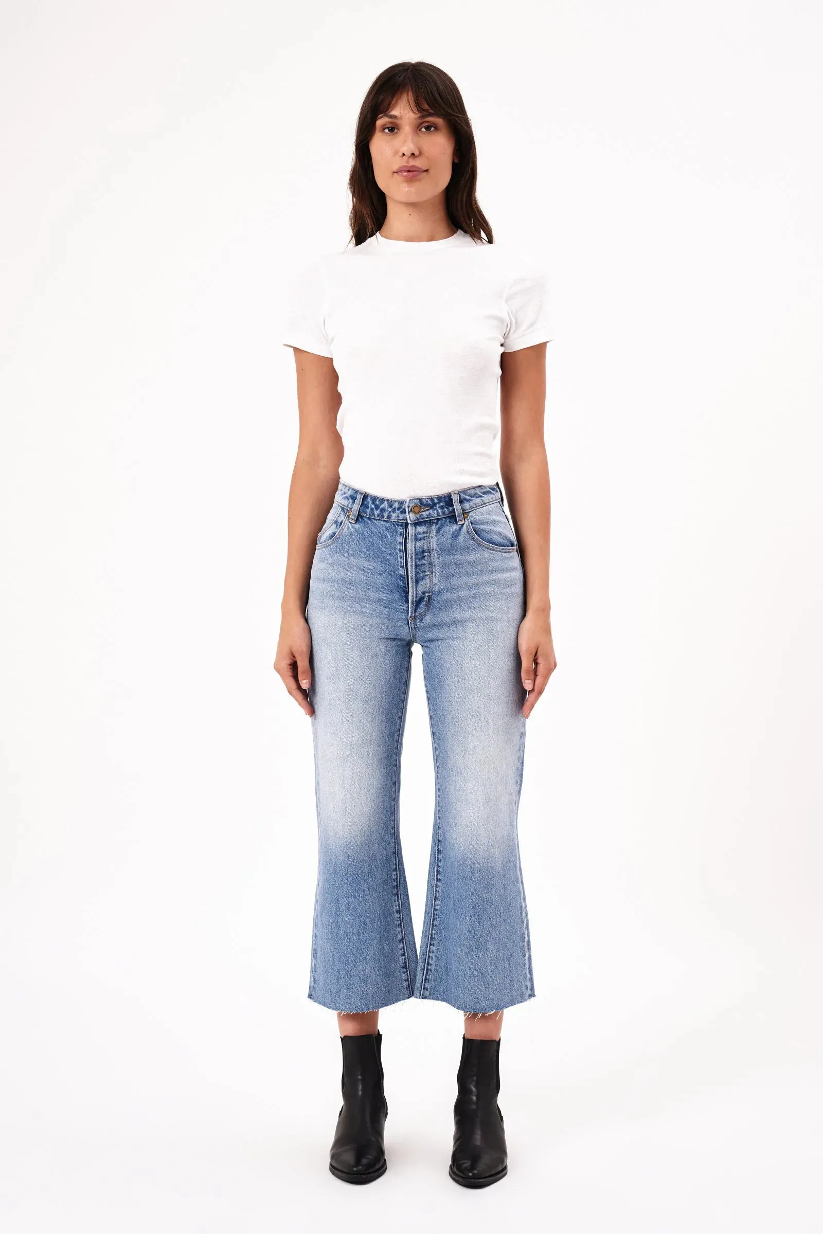 Rolla's Classic Crop Flare Jean SALE