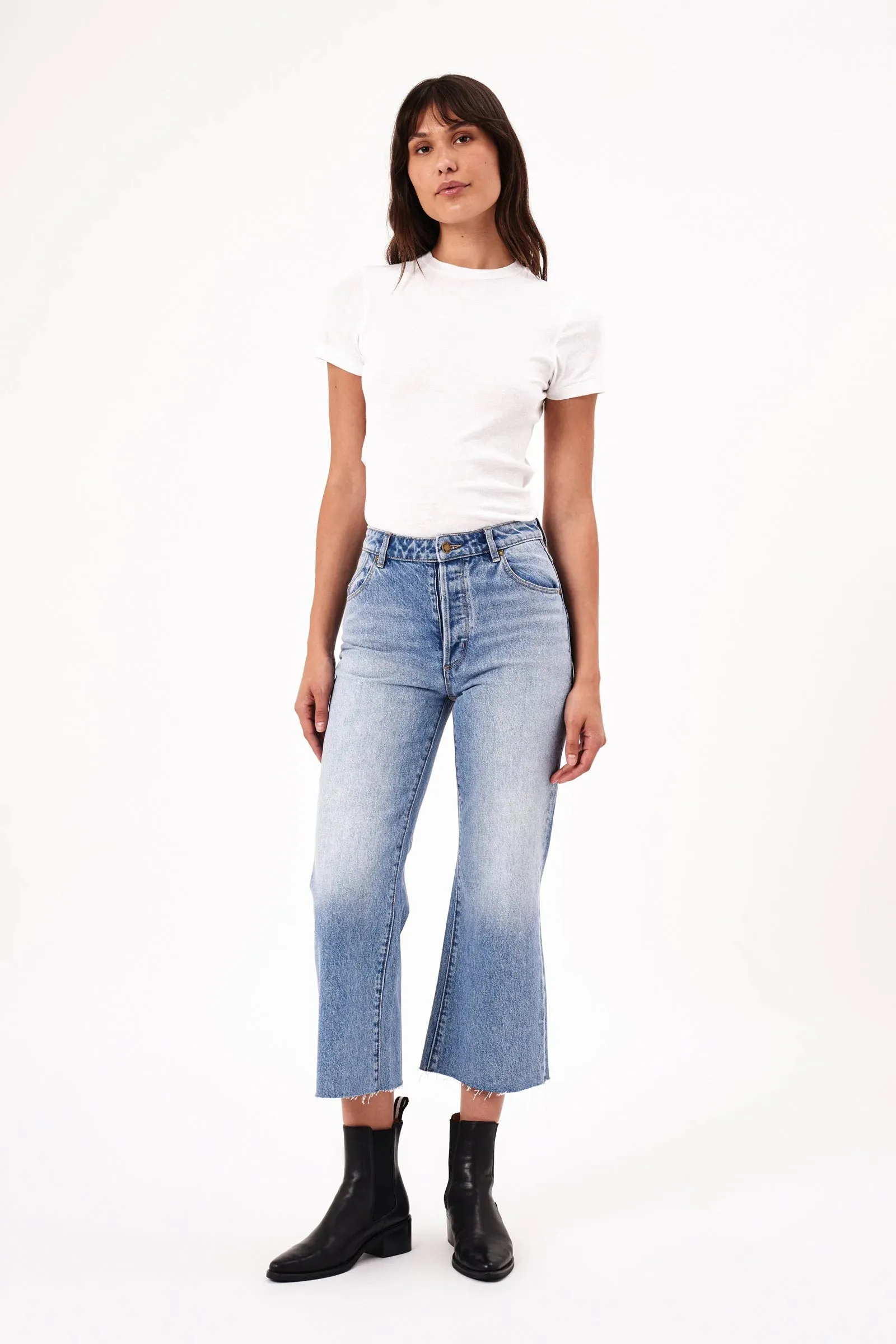 Rolla's Classic Crop Flare Jean SALE