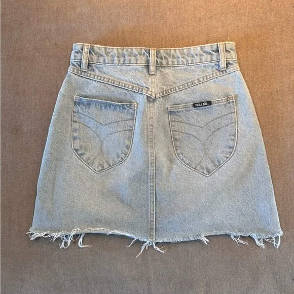 Rolla’s Denim High Waisted Mini Skirt