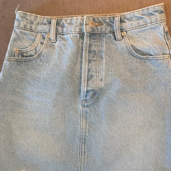 Rolla’s Denim High Waisted Mini Skirt