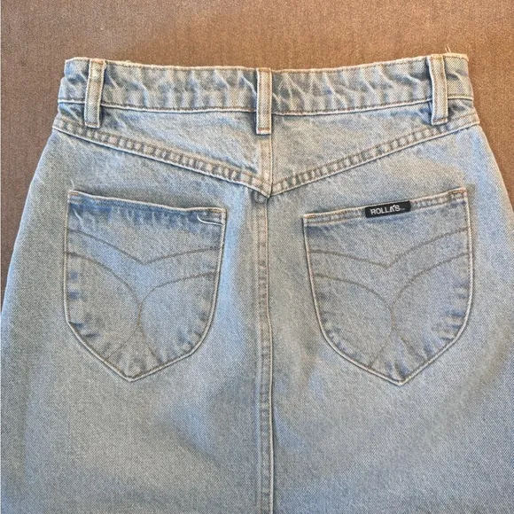 Rolla’s Denim High Waisted Mini Skirt