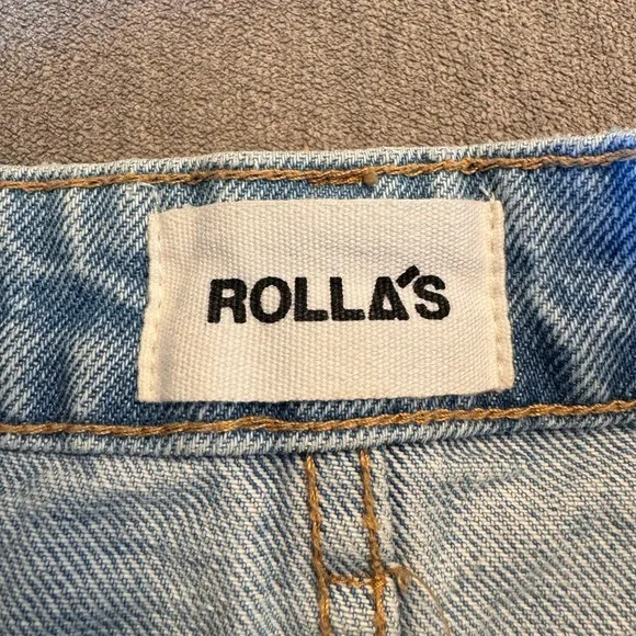 Rolla’s Denim High Waisted Mini Skirt