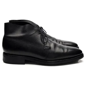 'Romsey' Black Leather Chukka Boots UK 8.5 E