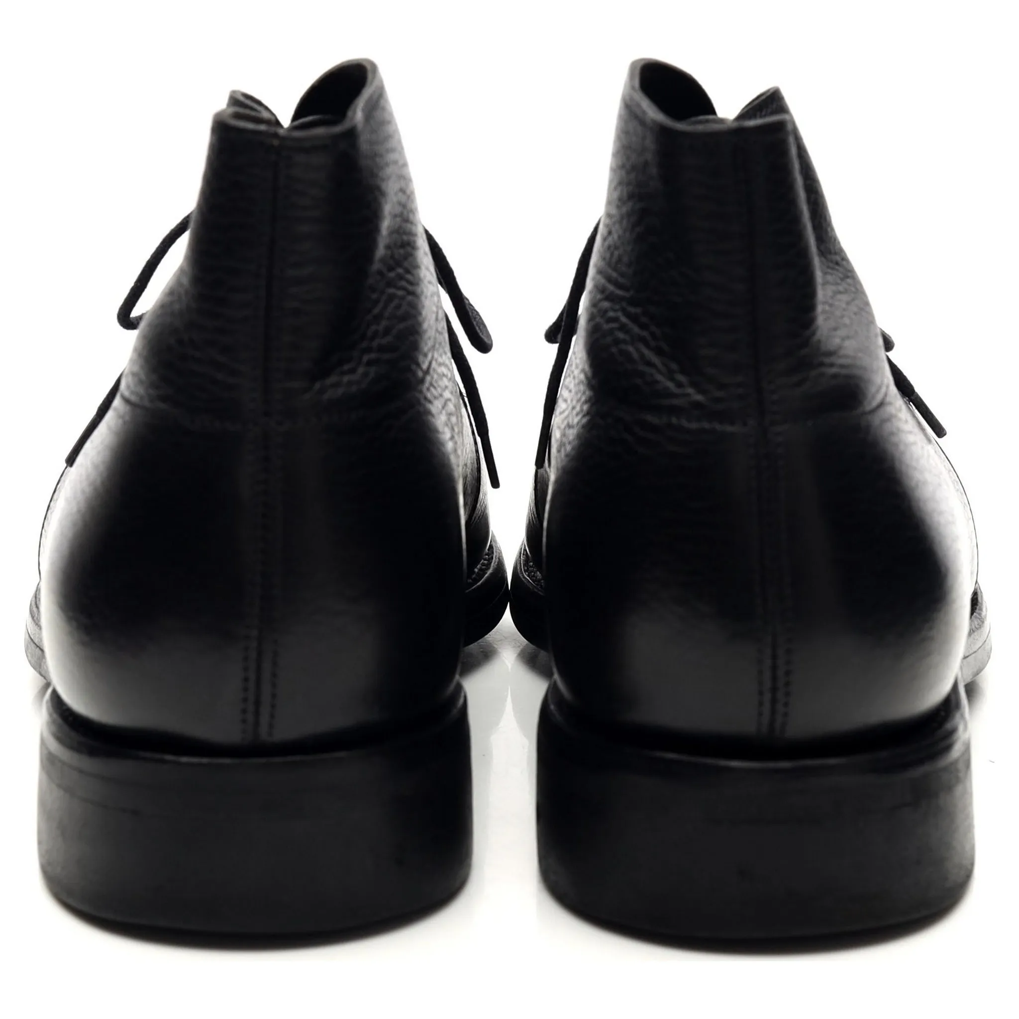 'Romsey' Black Leather Chukka Boots UK 8.5 E