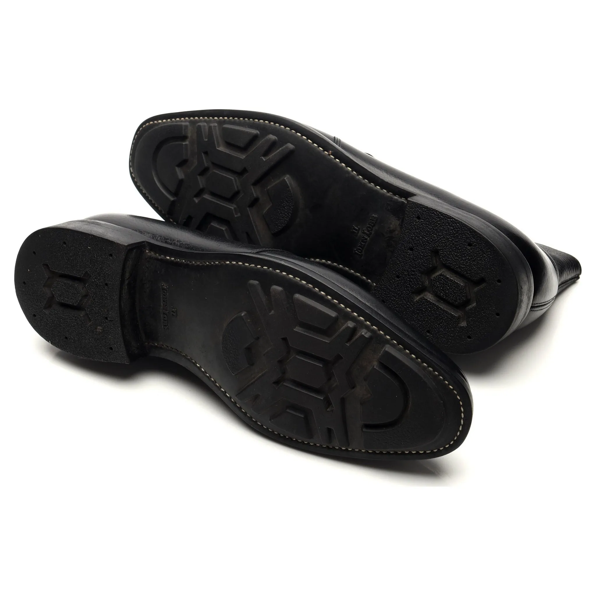 'Romsey' Black Leather Chukka Boots UK 8.5 E