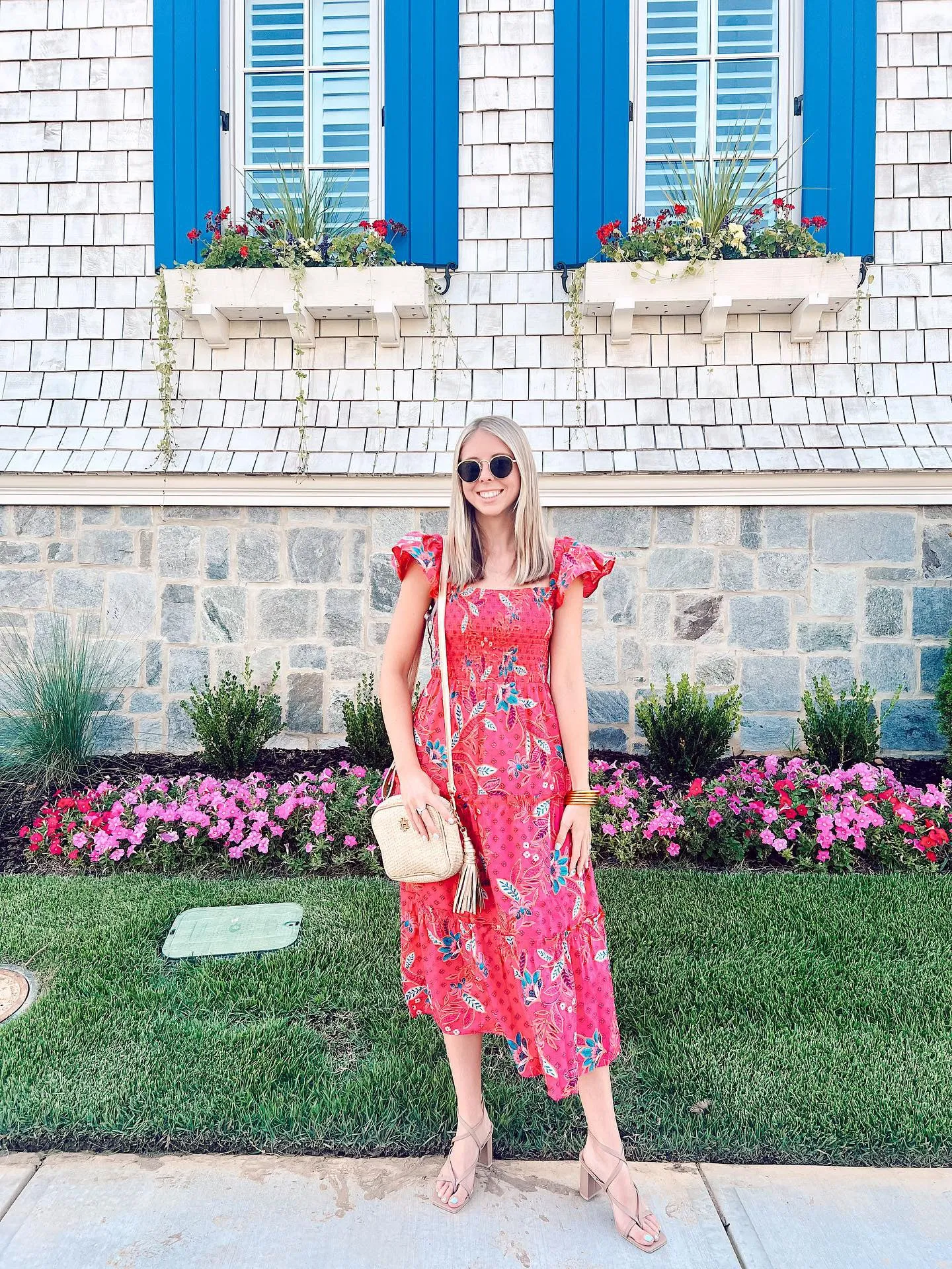 Sable Paisley Lou Smocked Tiered Midi Dress