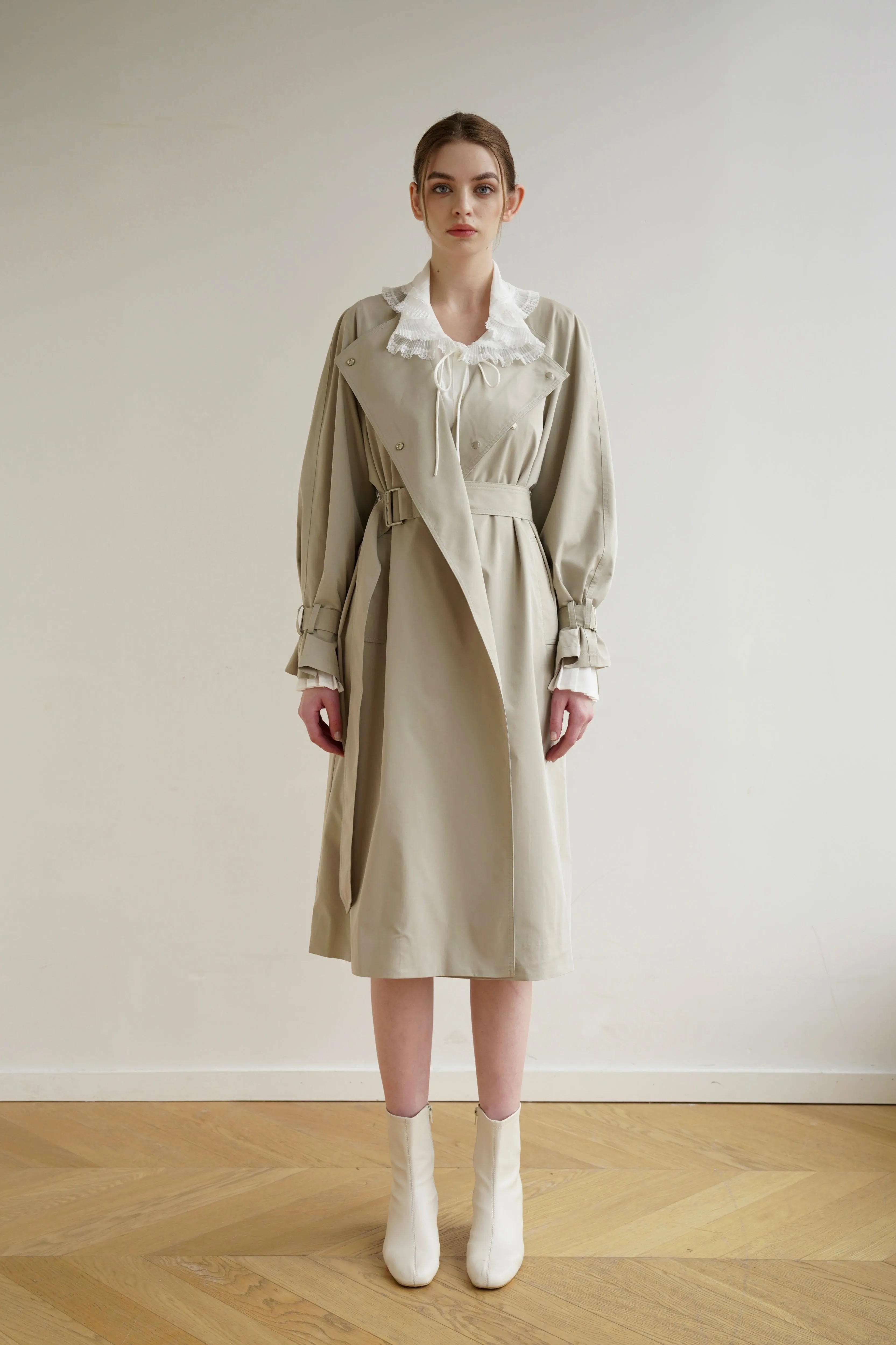 Sage Trench Coat