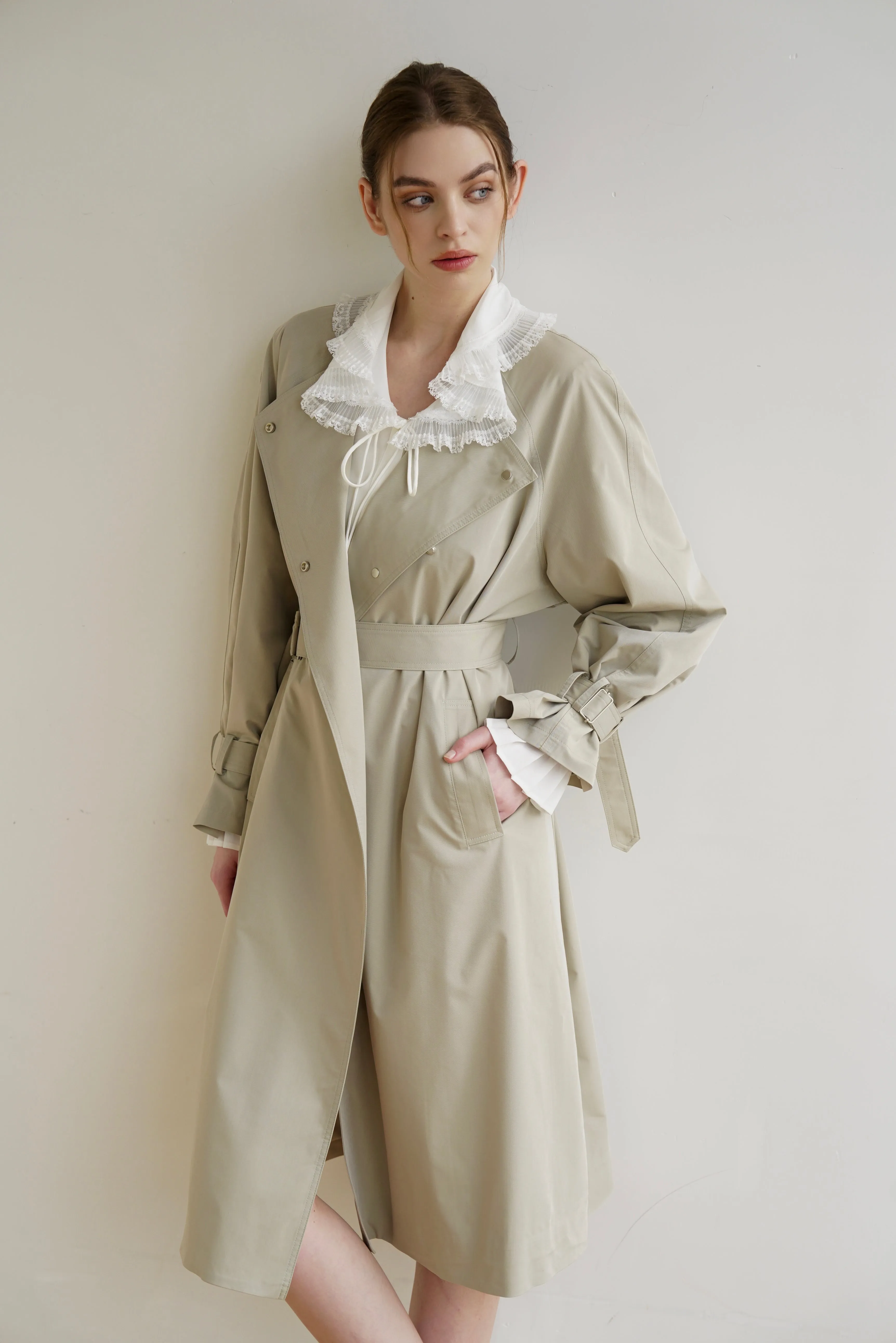 Sage Trench Coat