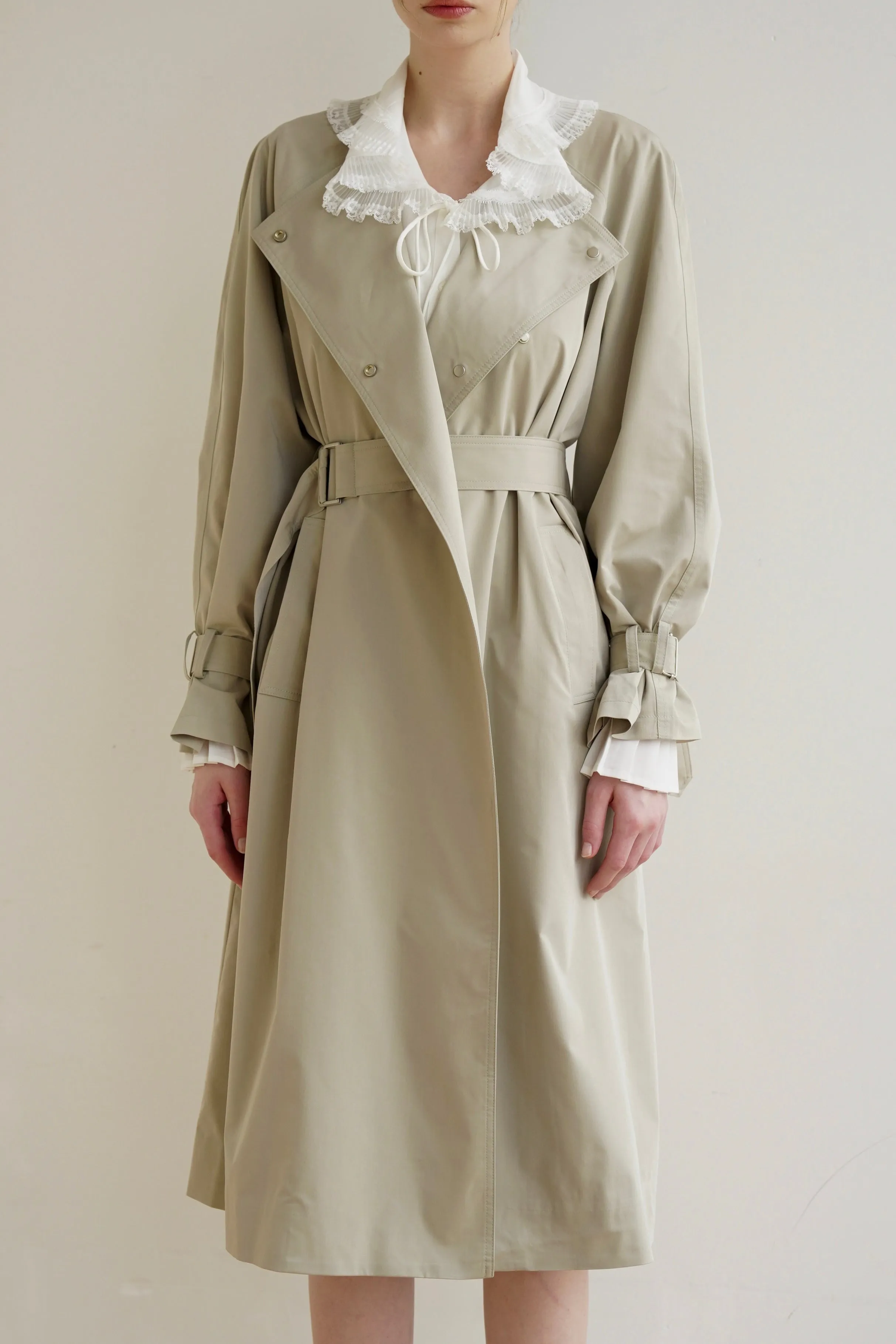 Sage Trench Coat